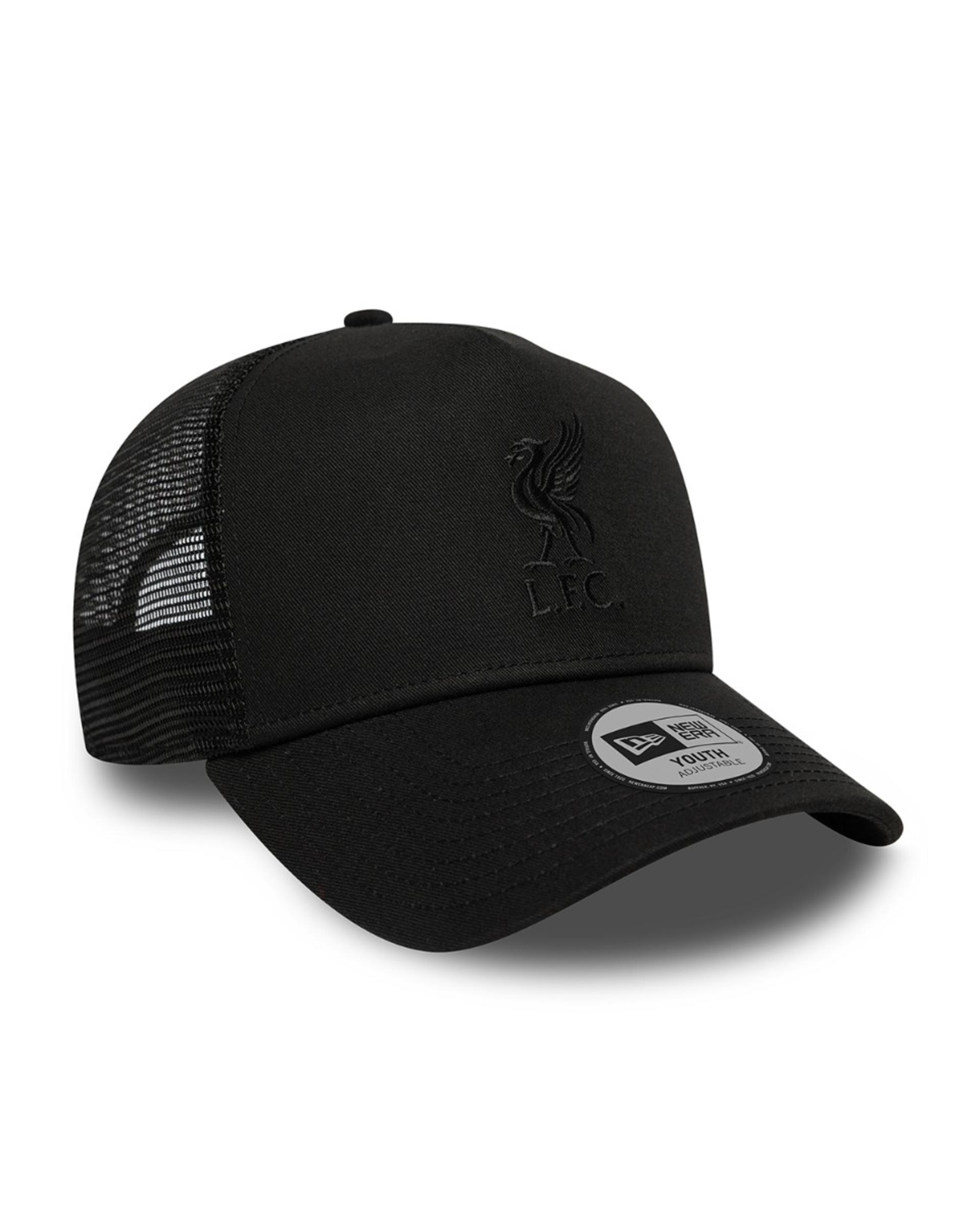 Casquette ton sur ton LFC New Era TRUCKER pour enfants, noire - Image 3