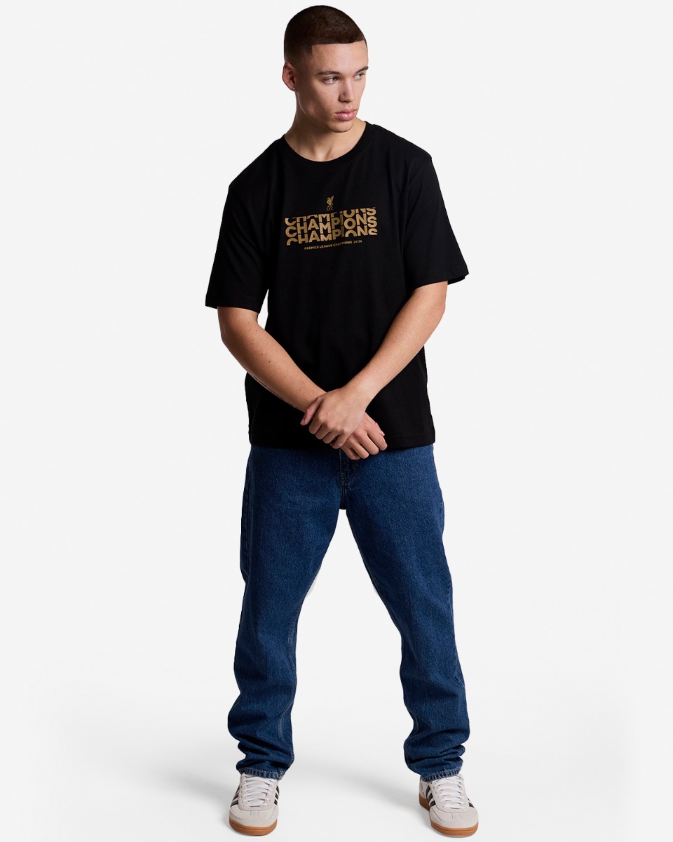 LFC Champions Text T-shirt Herr Svart - Image 4