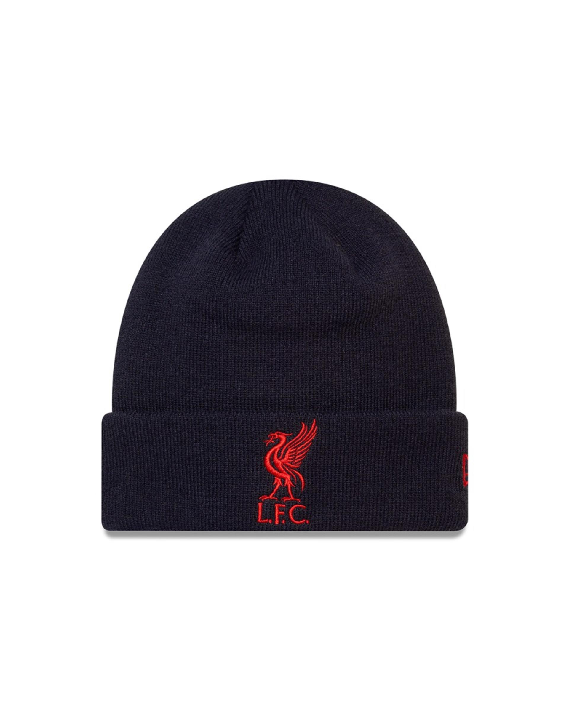 Gorro LFC New Era Core de punto con puños en azul marino - Image 1