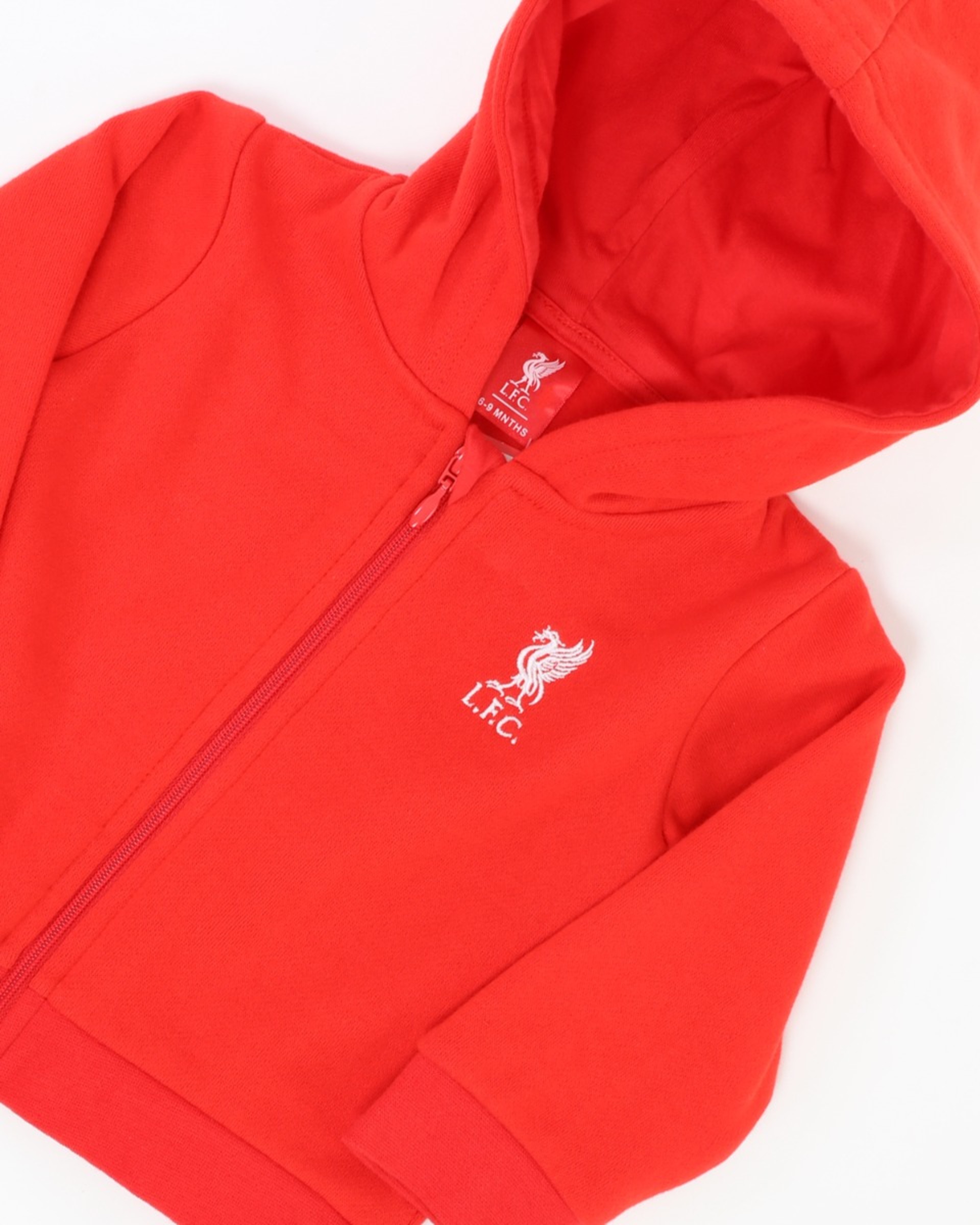 Sudadera con capucha roja con cremallera LFC Baby - Image 2