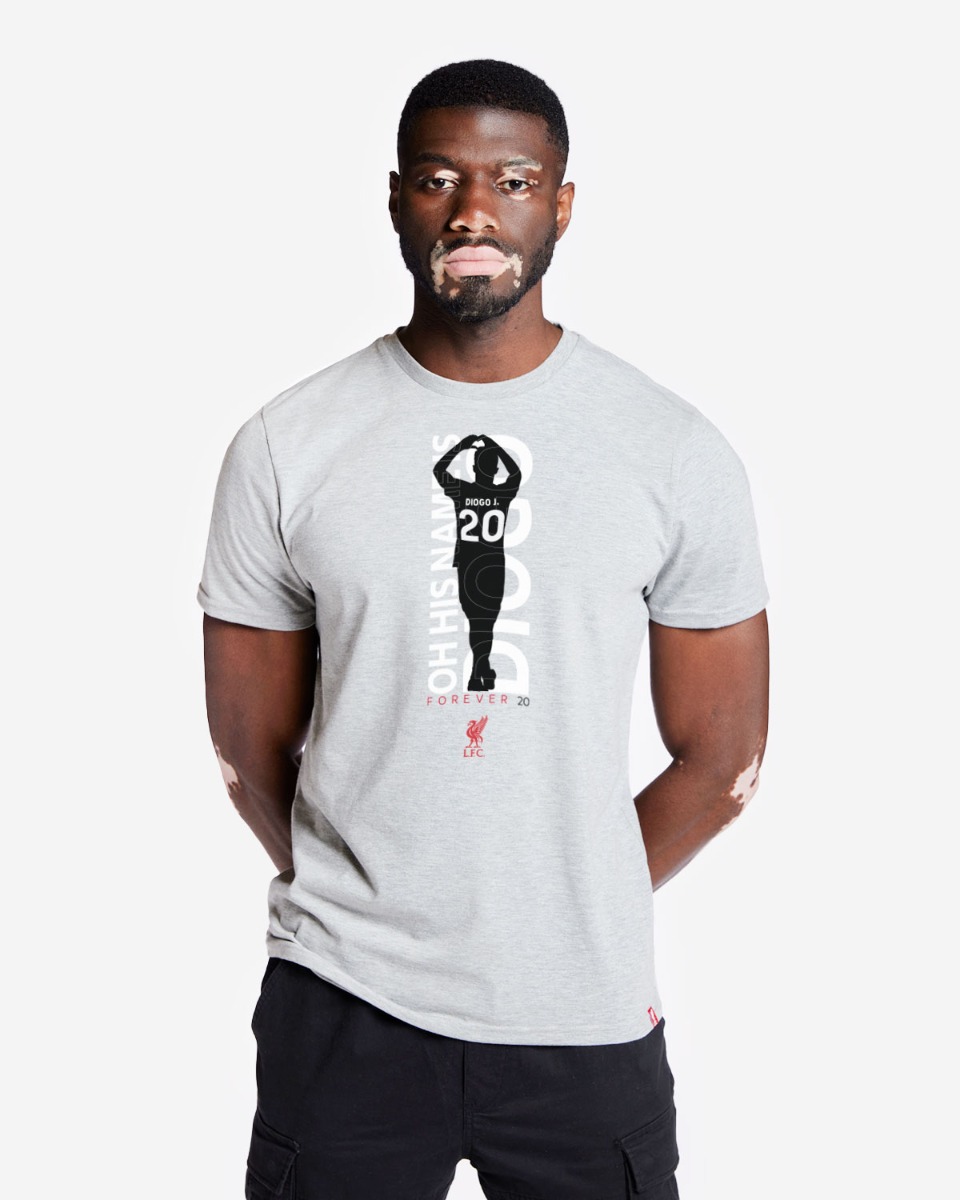 LFC Adults Diogo Jota Forever 20 Tee Grey