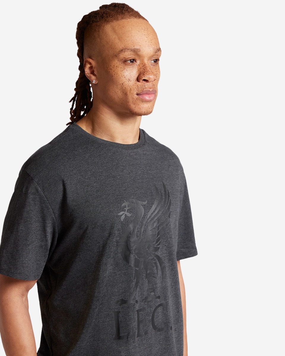 LFC Mens Charcoal Liverbird Tee - Image 2