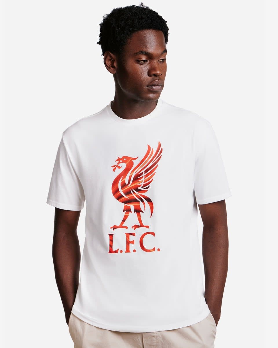 เสื้อยืดสวิร์ลลิเวอร์เบิร์ดผู้ชาย LFC สีขาว - Image 4