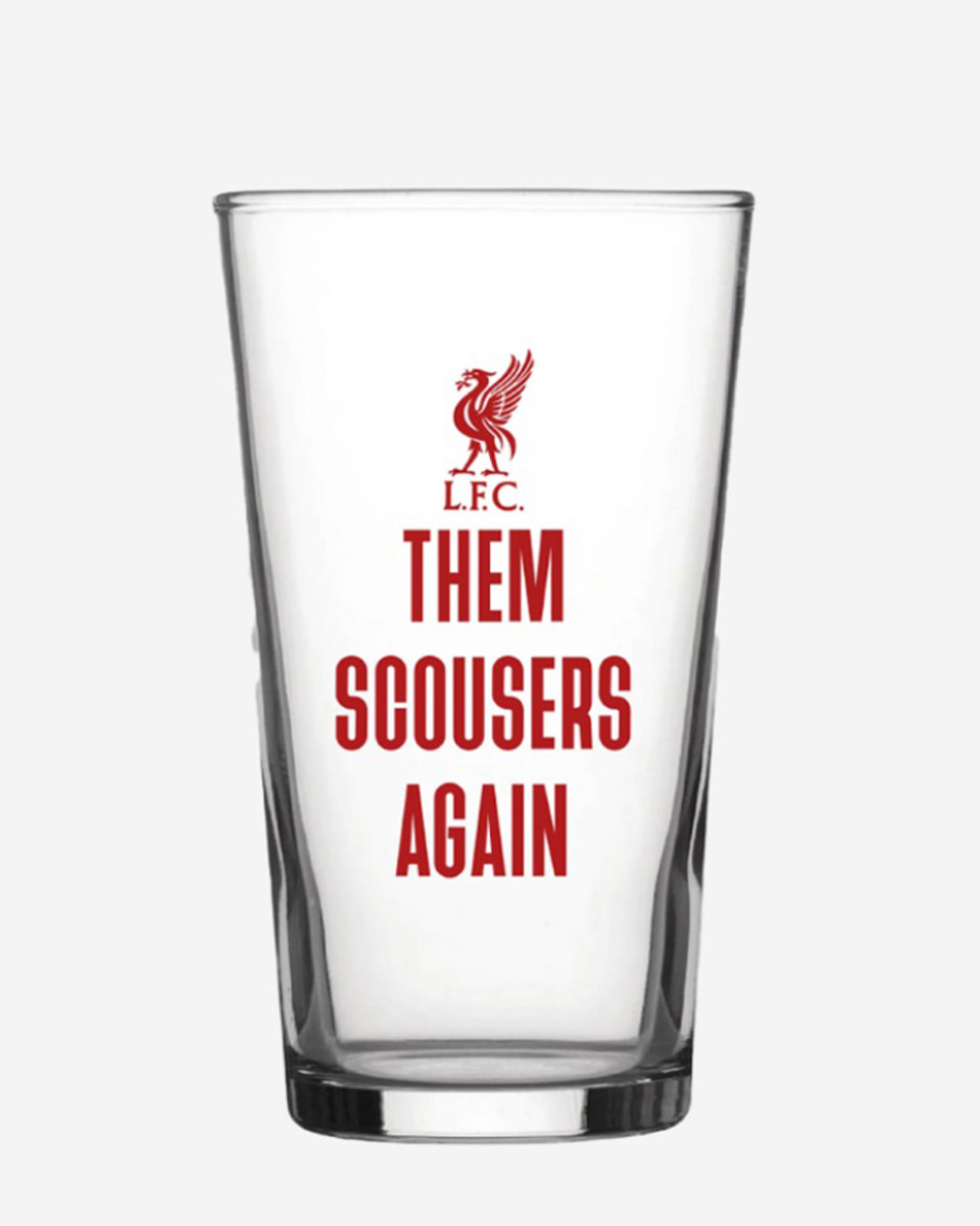 LFC Them Scousers Again Pint Glass - Image 1