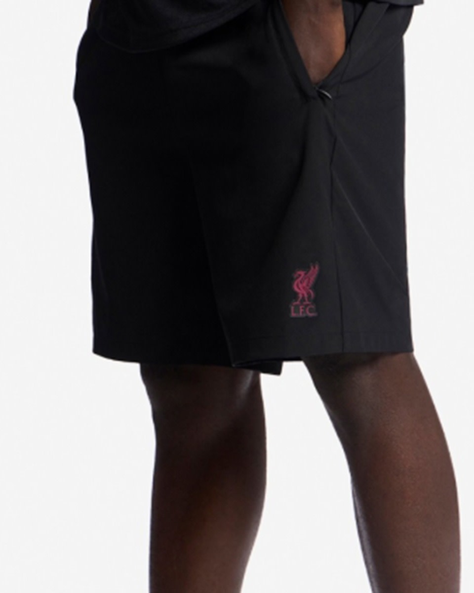 LFC Mens Liverbird Shorts Black - Image 1