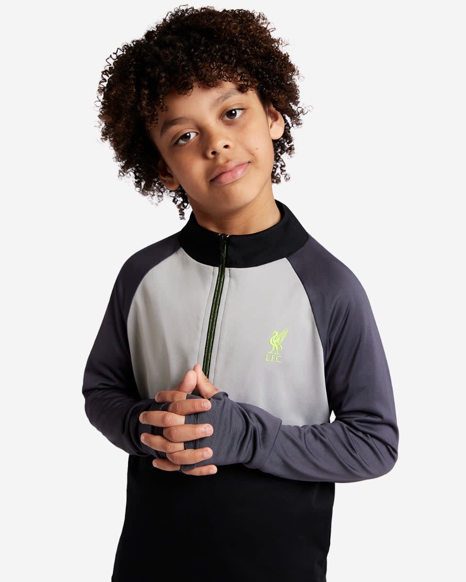 LFC Infants 1/2 Zip Top Black & Grey - Image 3