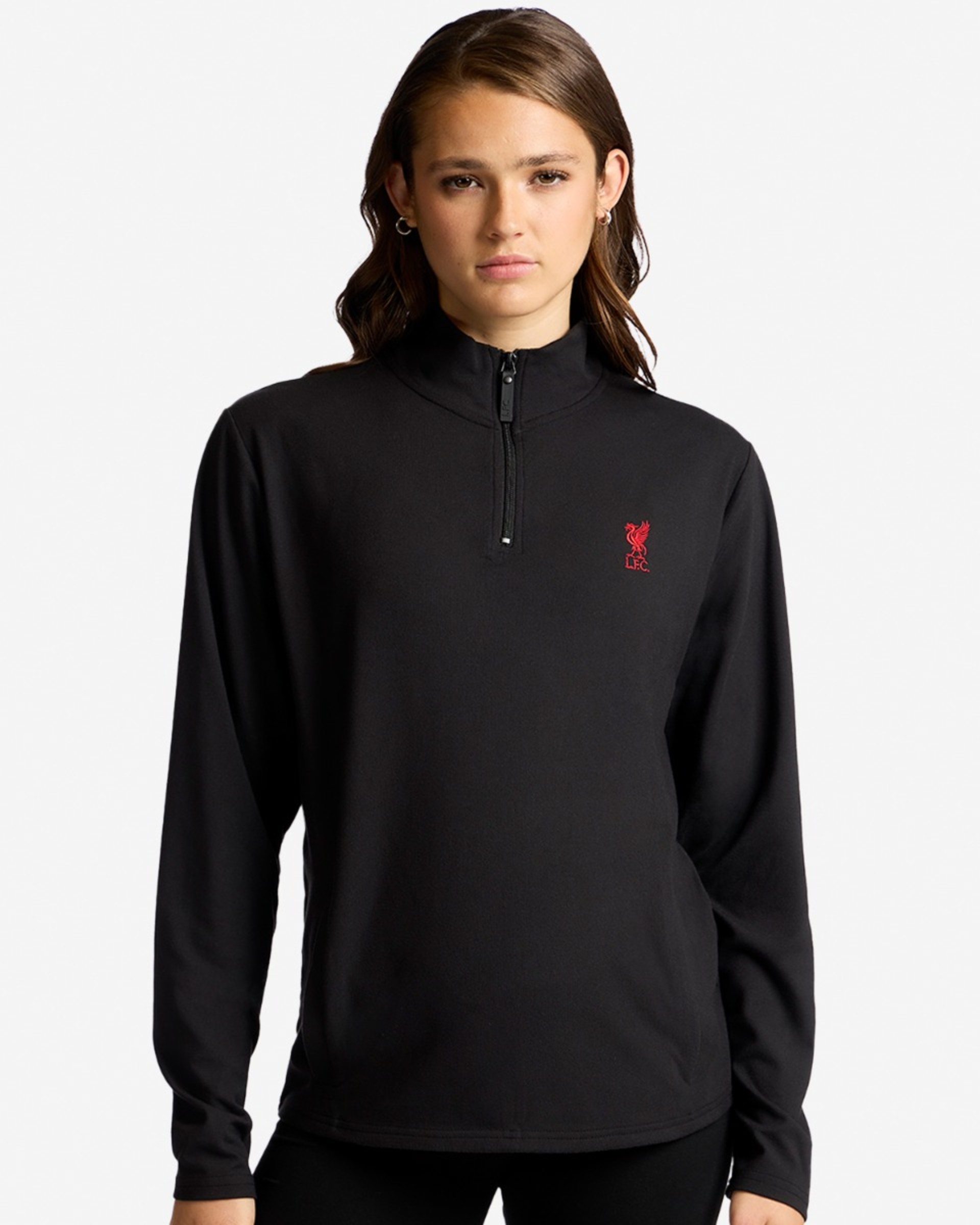 LFC Kvinder 1/4 Zip Fleece Sort - Image 1