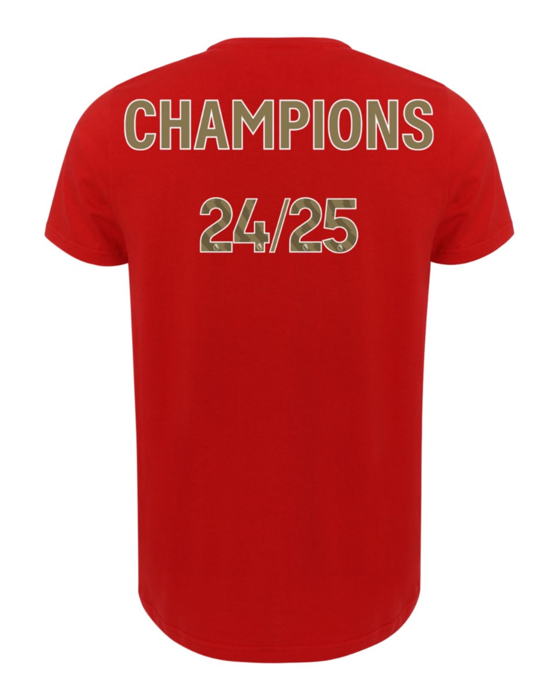 T-shirt LFC Champions 24/25 pour adultes, rouge - Image 1