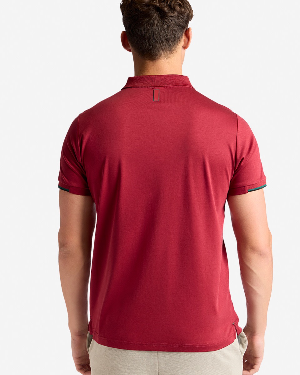 LFC Firma Mens Short Sleeve Polo Red - Image 2