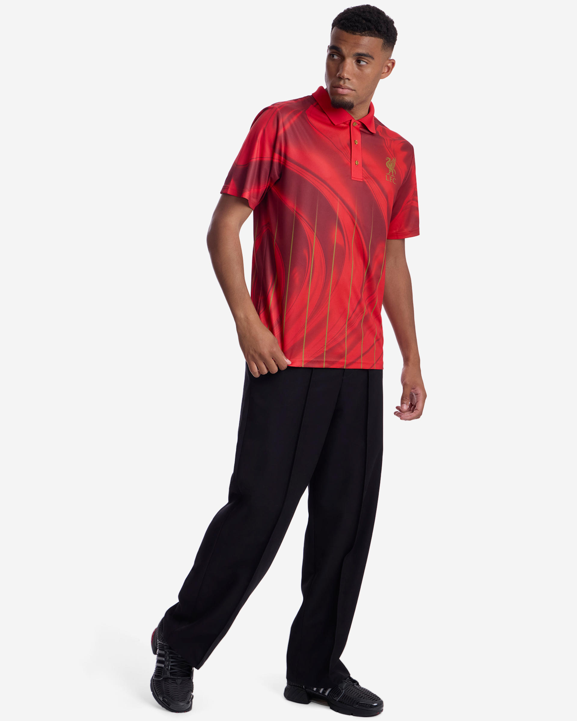 Camisa con dardos LFC X Unicorn para hombre, color rojo - Image 3