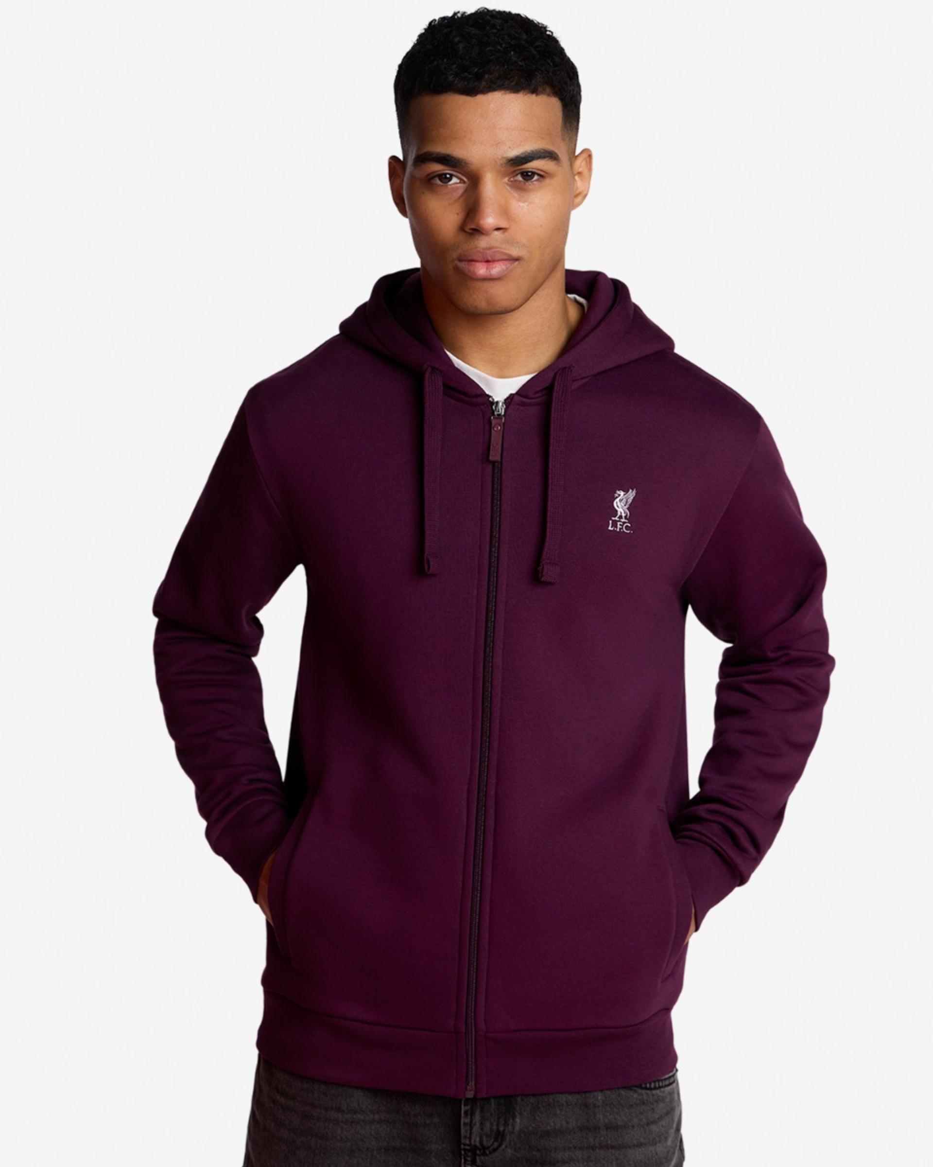 LFC Herren-Hoodie mit durchgehendem Reißverschluss Cherry - Image 1