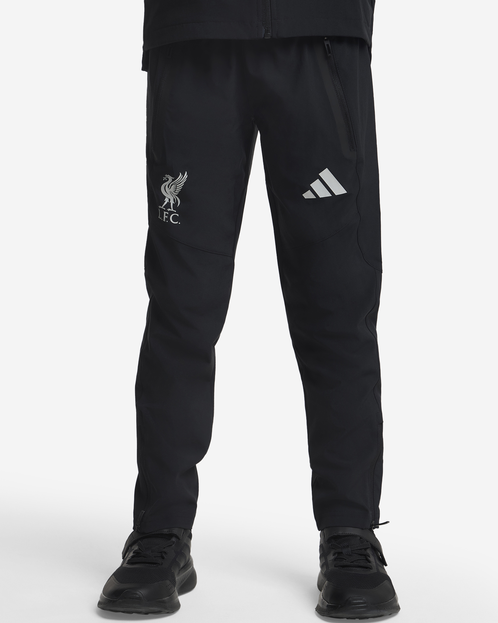 กางเกงท่องเที่ยว LFC adidas Youth Tiro สีดำ - Image 4