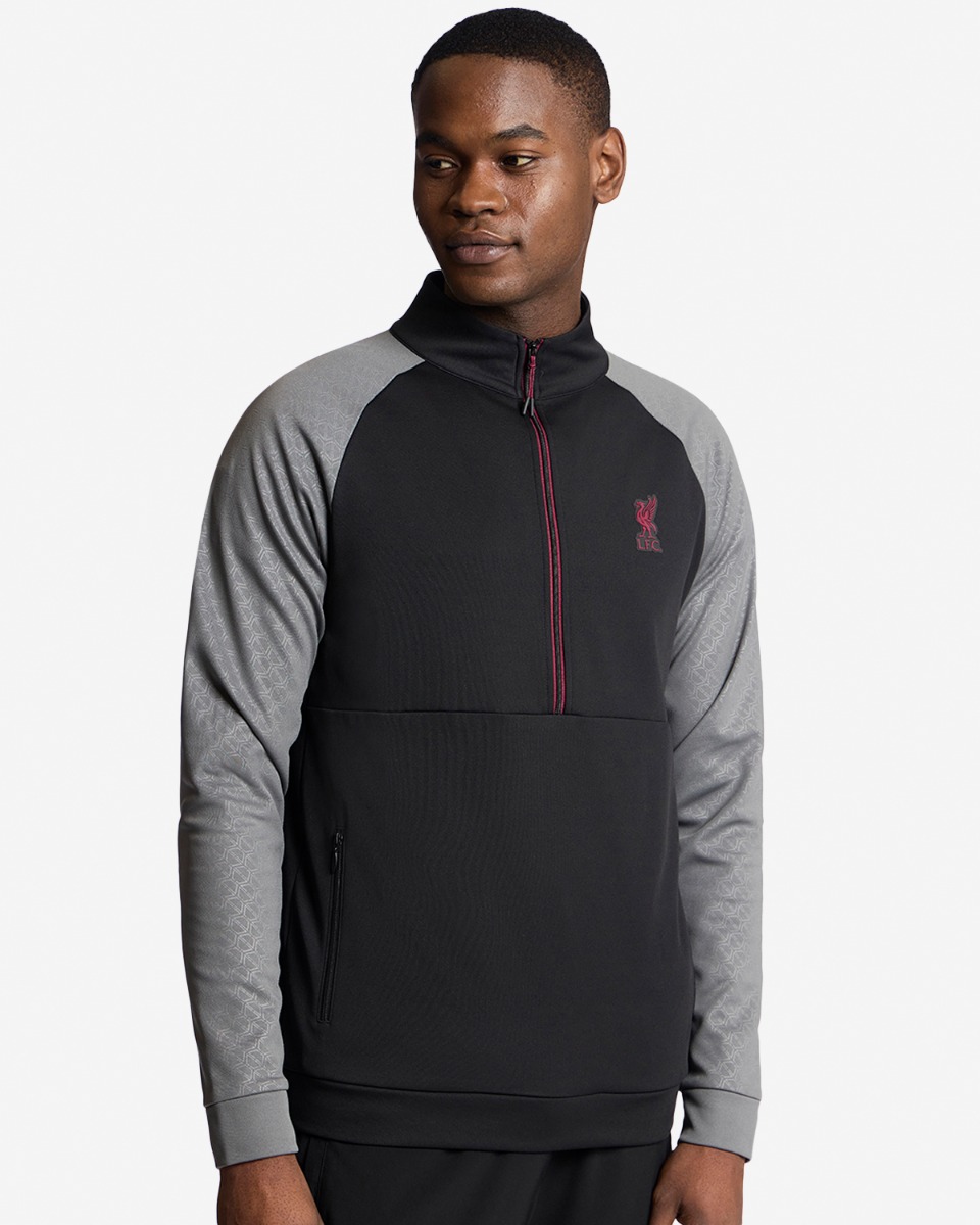 LFC Mens 1/2 Zip Tricot Top Black