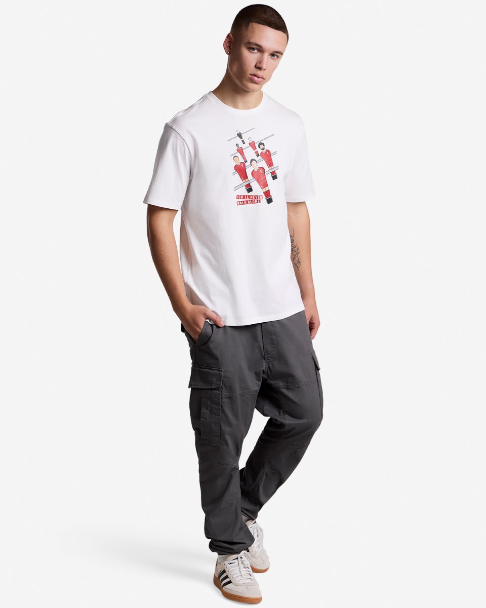 เสื้อยืดผู้เล่นผู้ชาย LFC สีขาว - Image 4