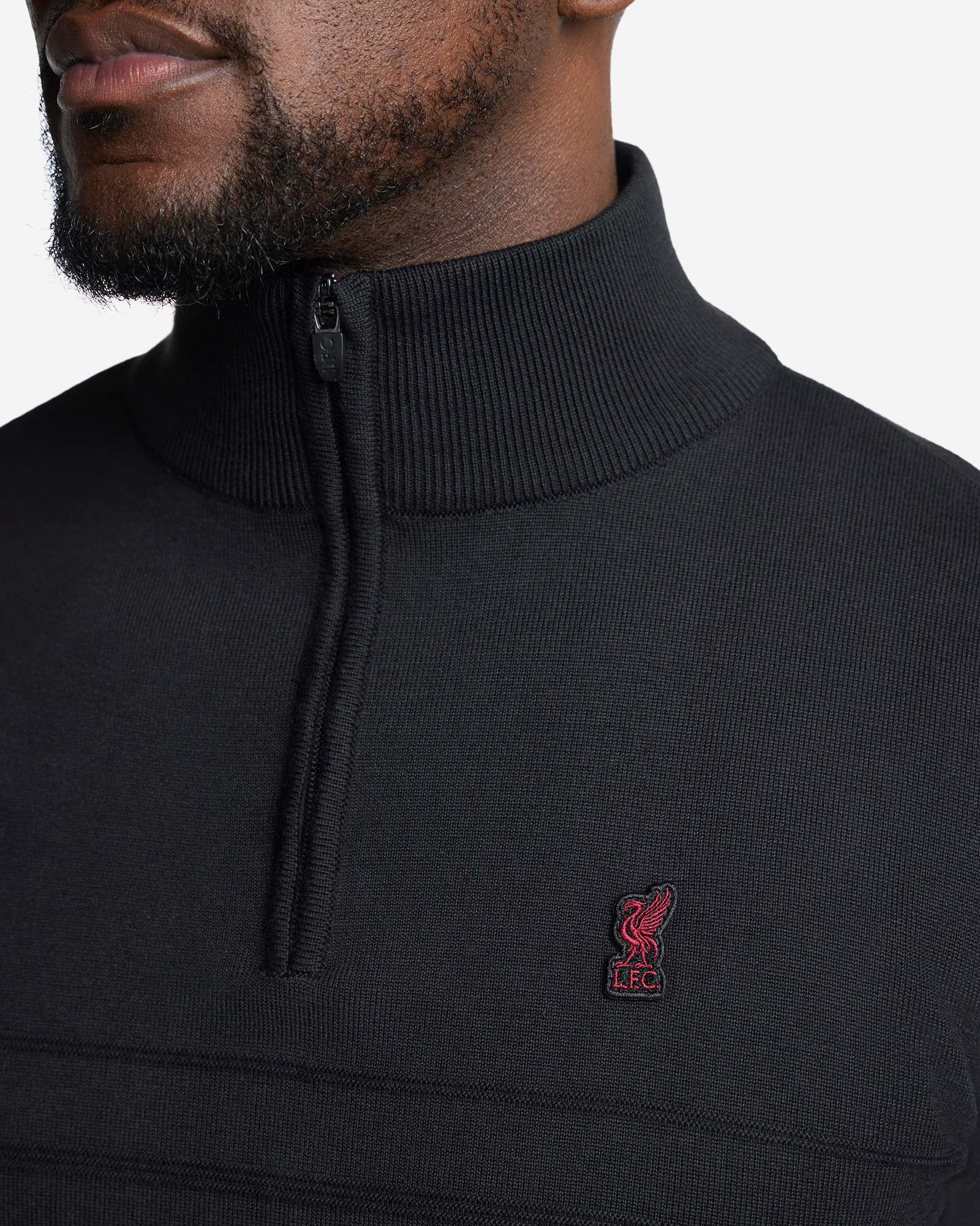 LFC Firma บุรุษ ถักซิป 1/4 สีดำ - Image 3