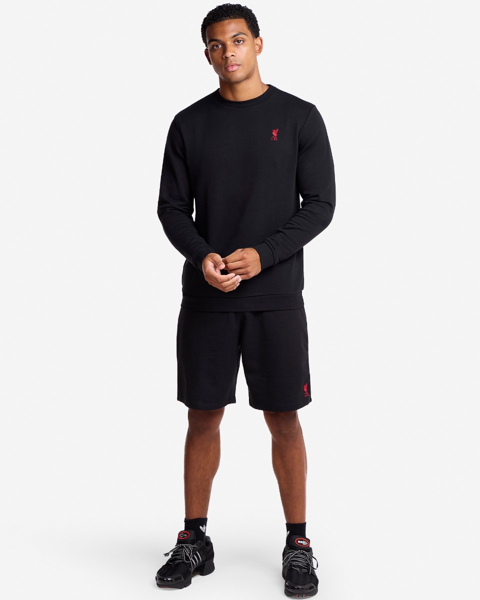 LFC Mens Crew Neck Sweatshirt Black - Image 4