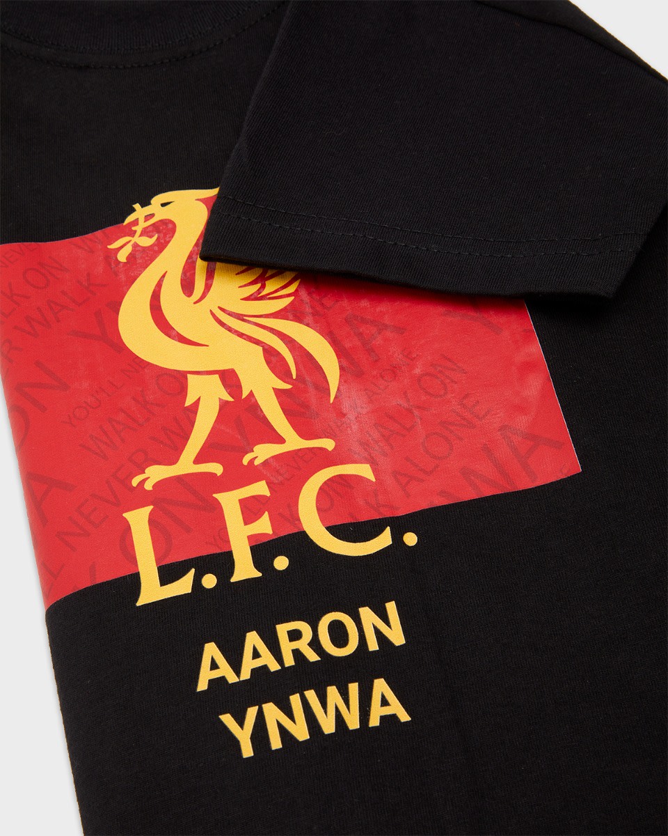 LFC Junior Liverbird Personalised Black Tee - Image 3