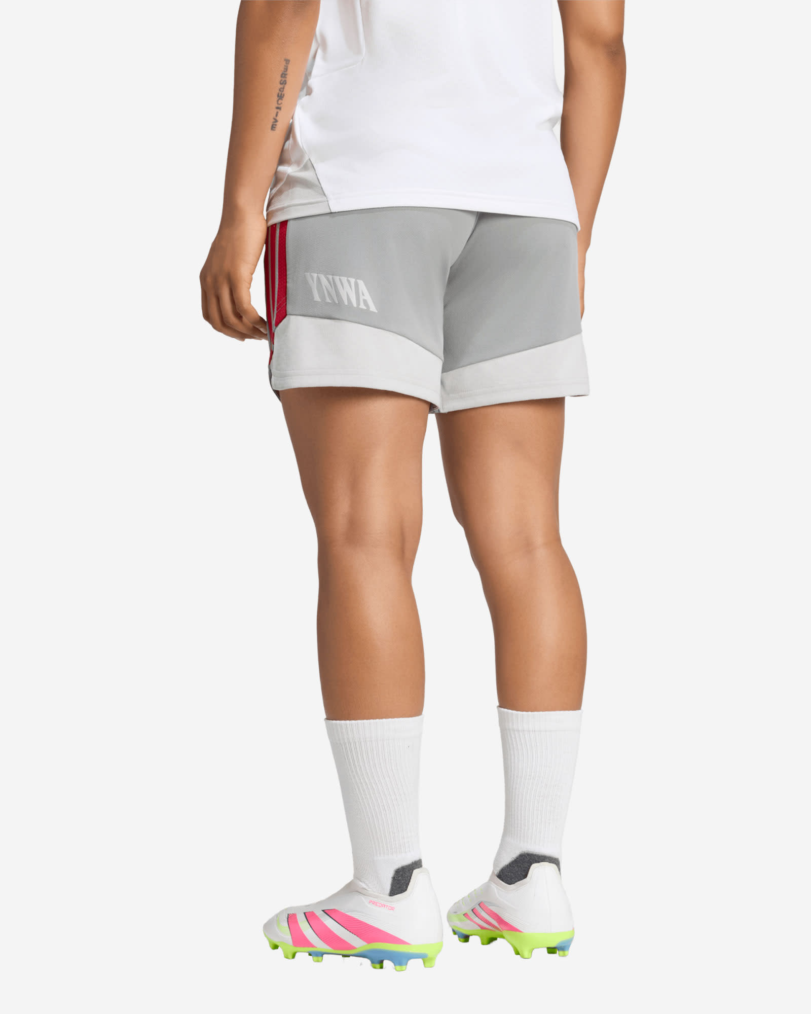 LFC adidas Womens 26/27 Authentic European Tiro Training Shorts Grey - Image 2