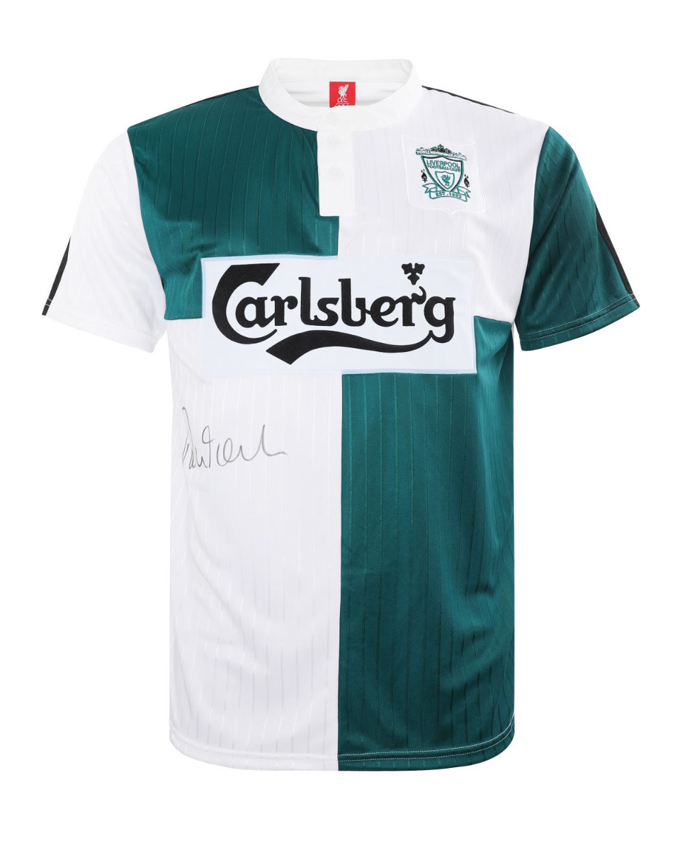 LFC Signerad 95/96 Fowler dubbelboxad skjorta - Image 4