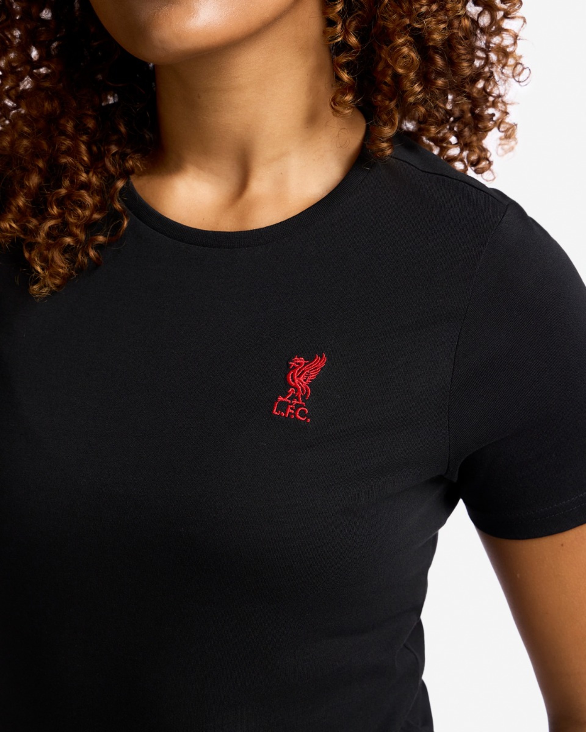 LFC Liverbird T-shirt til kvinder Sort - Image 2