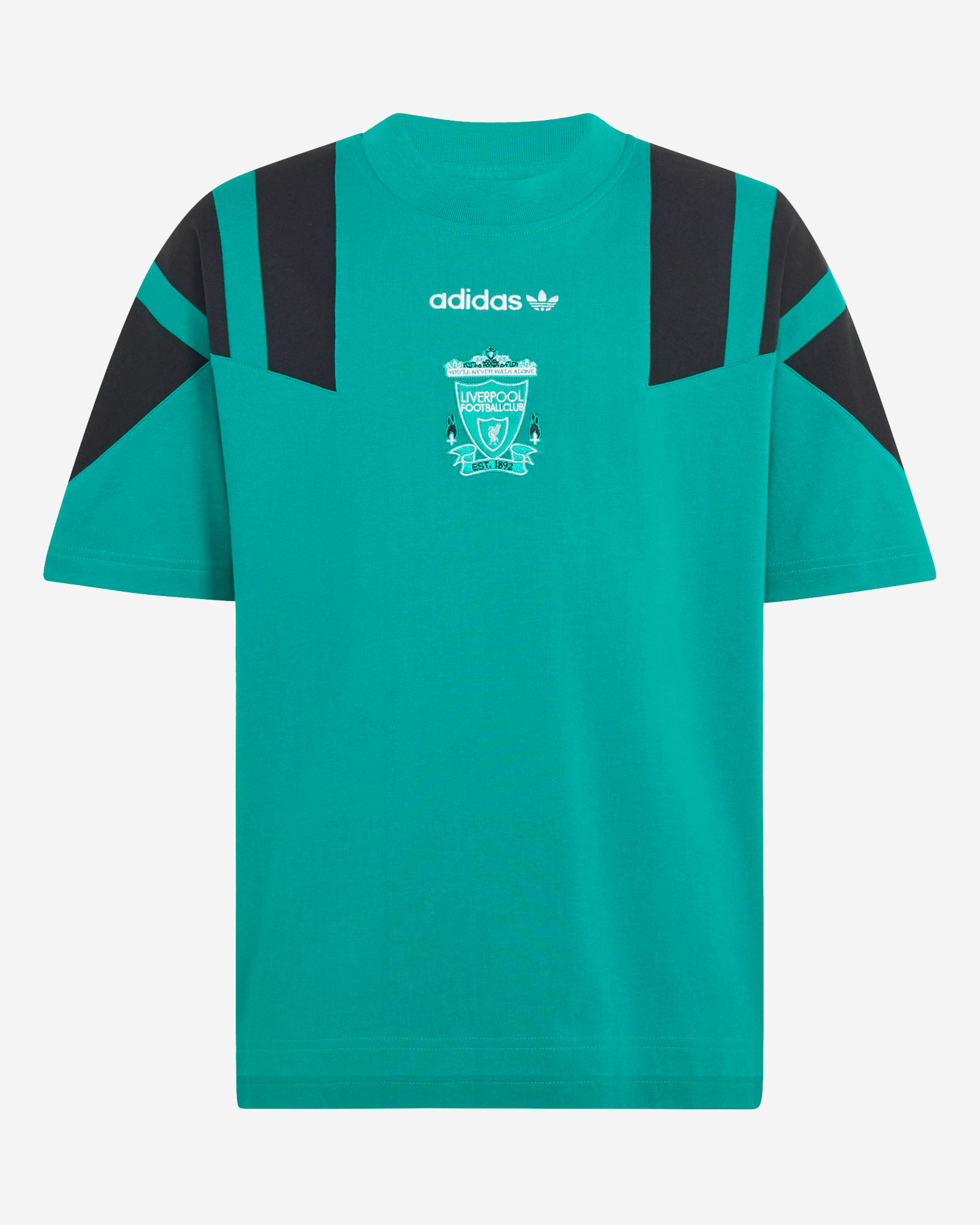 LFC adidas Youth EQT Tee Green - Image 1