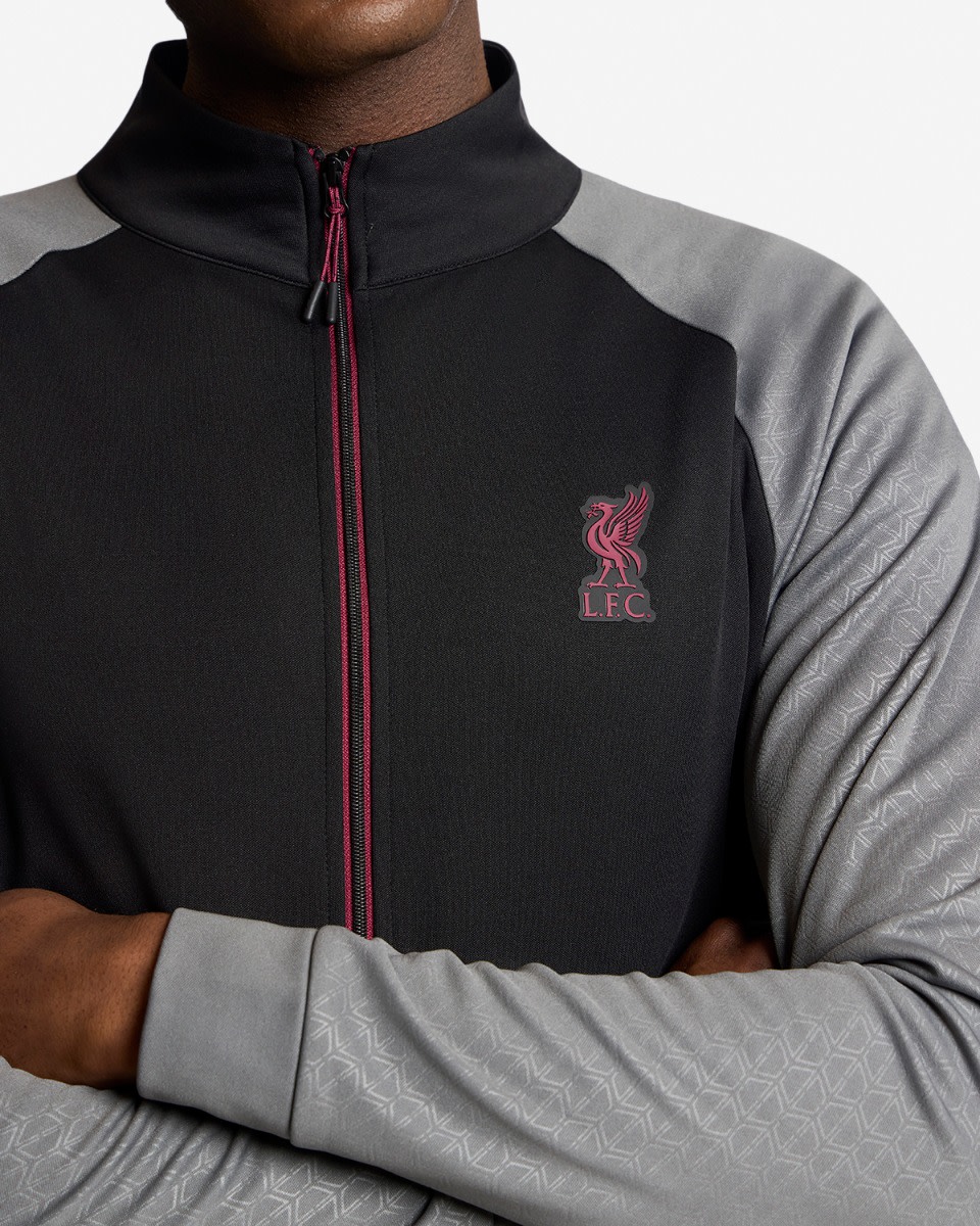 LFC Mens 1/2 Zip Tricot Top Black - Image 3