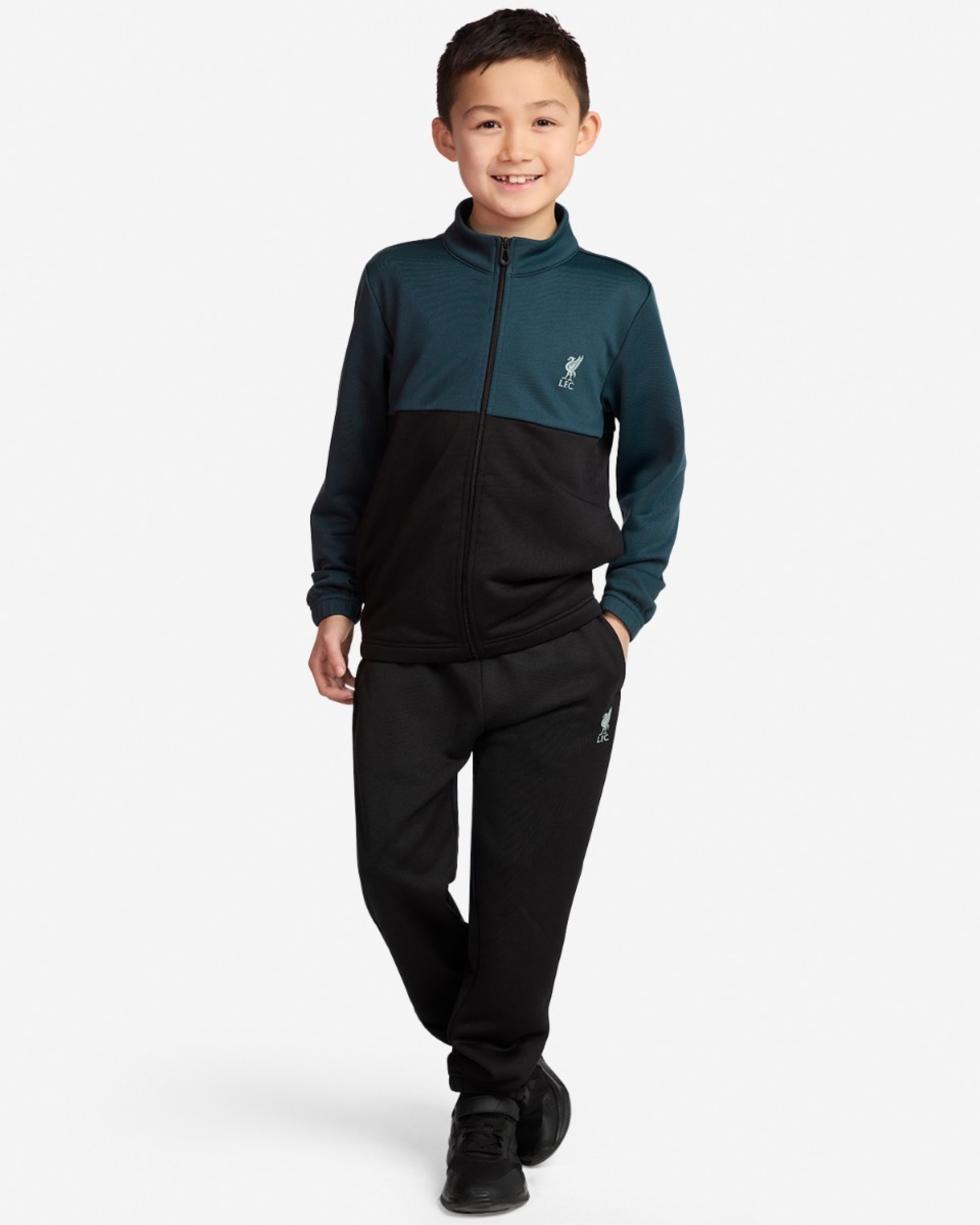 ชุดออกกำลังกาย LFC Juniors สีดำและสีเขียว - Image 4