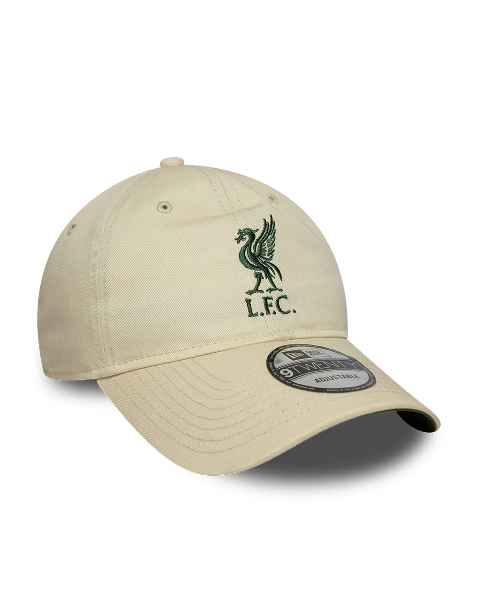 LFC New Era Adults 9Twenty Crest Cap Cream - Image 2