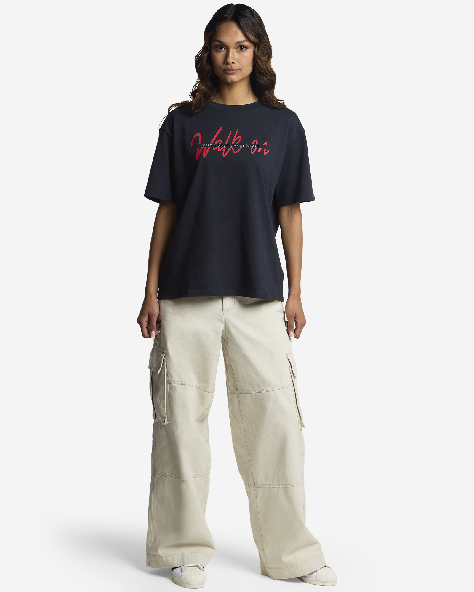 LFC 女式 Walk On 超大码 T 恤黑色 - Image 3
