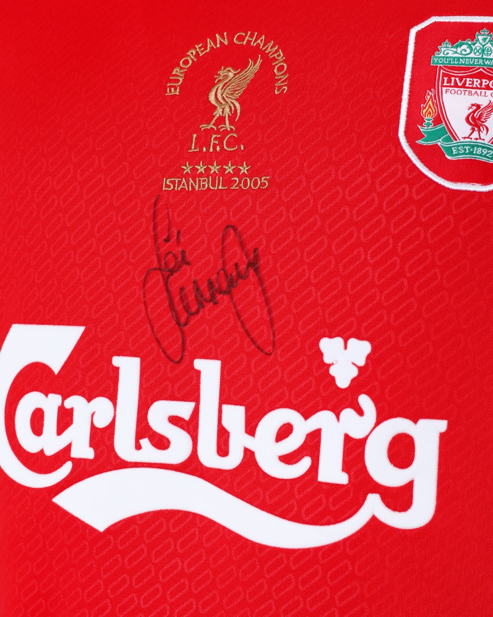 LFC Signed Carragher 2005 Boxed Shirt - Image 3