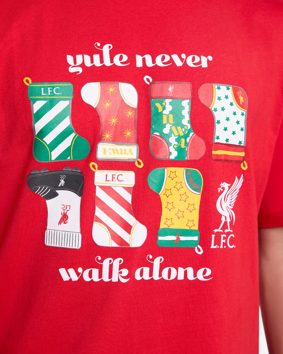 T-shirt de Noël LFC pour adultes, rouge - Image 2
