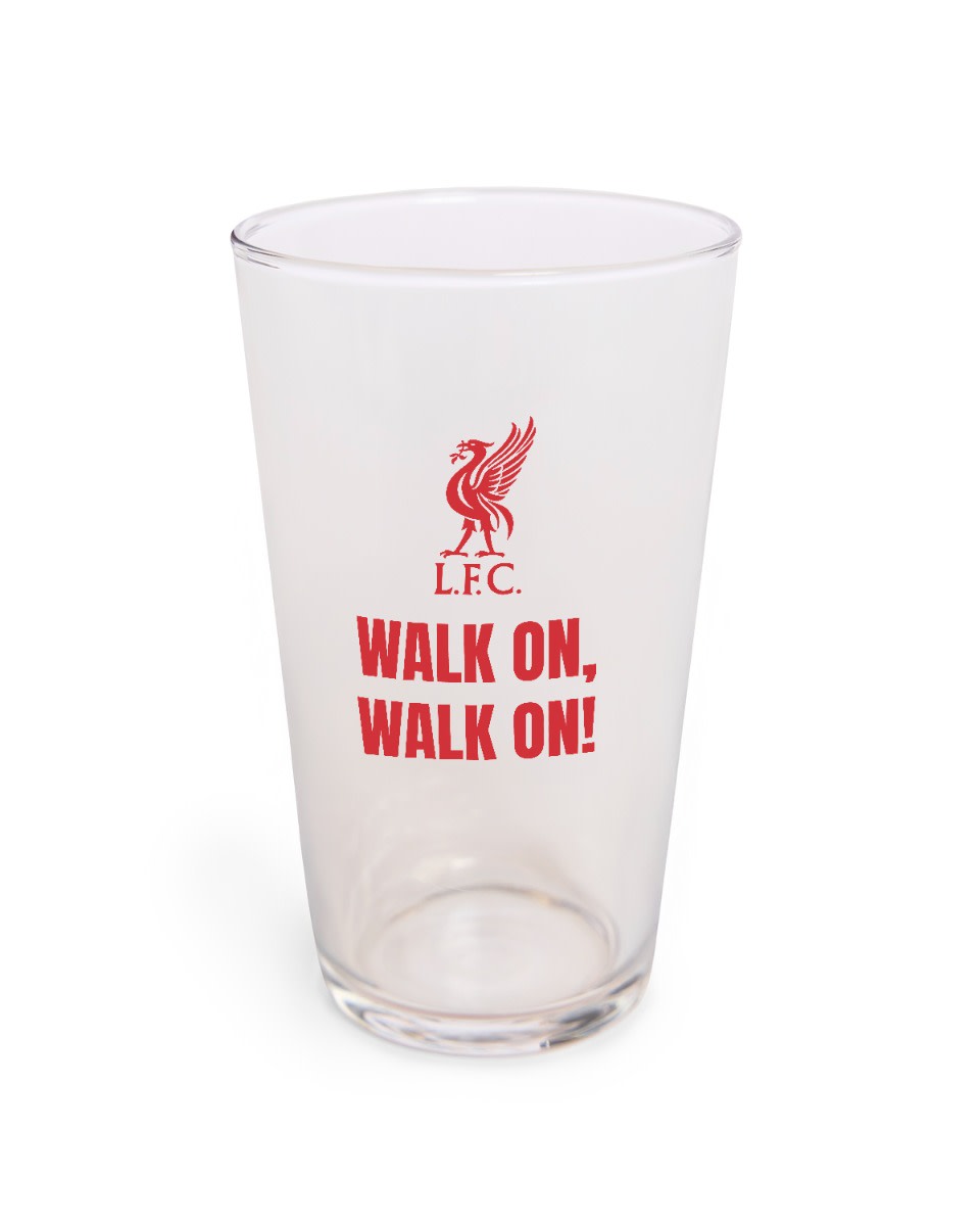 LFC Walk On Pint Glass - Image 1