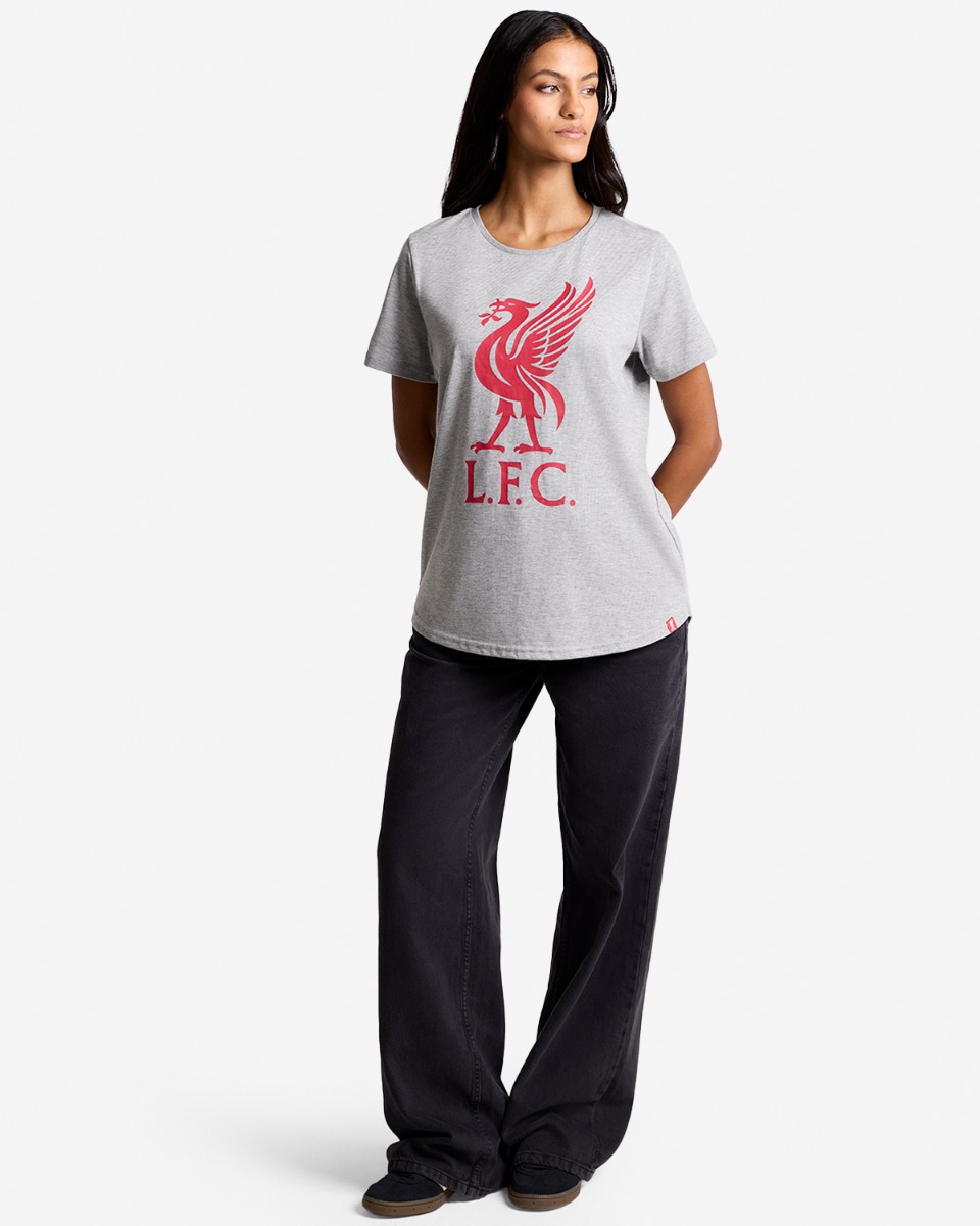 LFC Liverbird T-shirt til kvinder Grå - Image 4