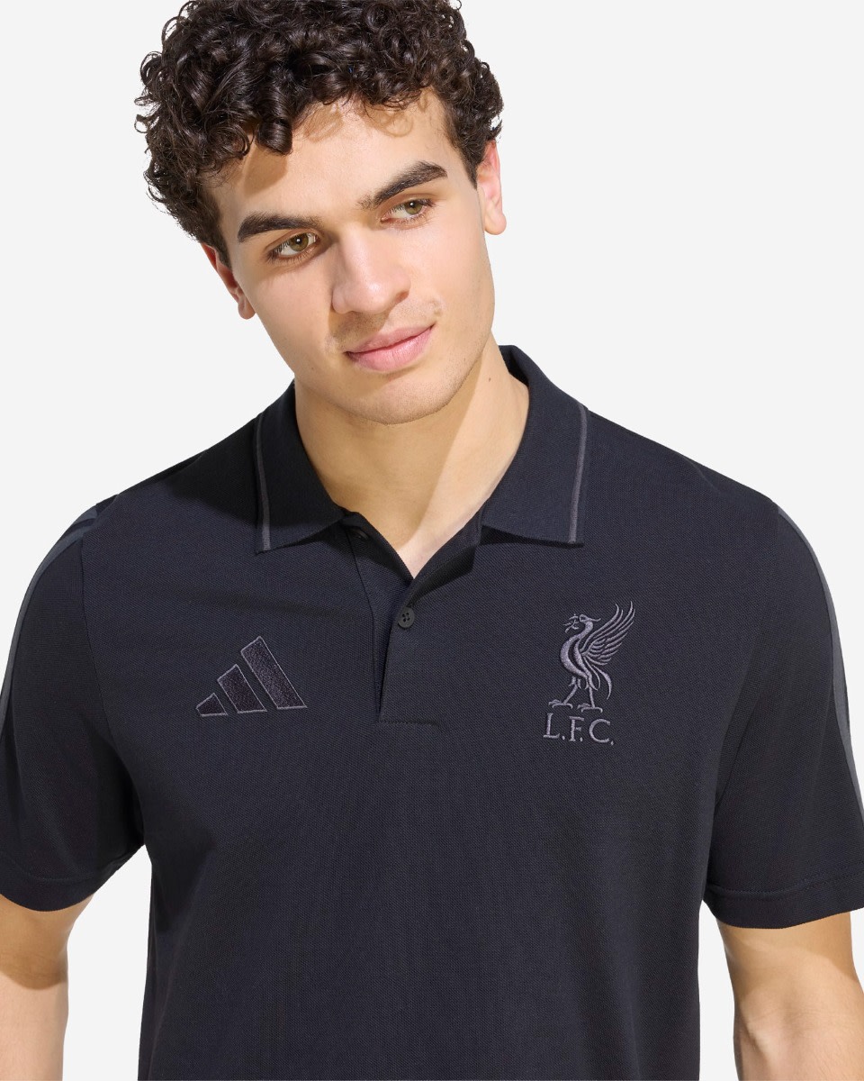 LFC adidas DNA Polo für Erwachsene 26/27 Schwarz - Image 4
