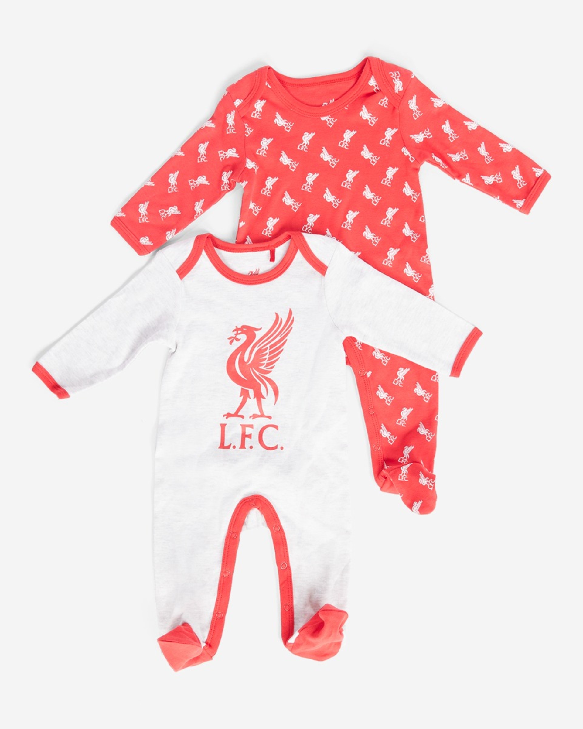 LFC 2-Pack Rød & Grå Baby Sovedragter - Image 1