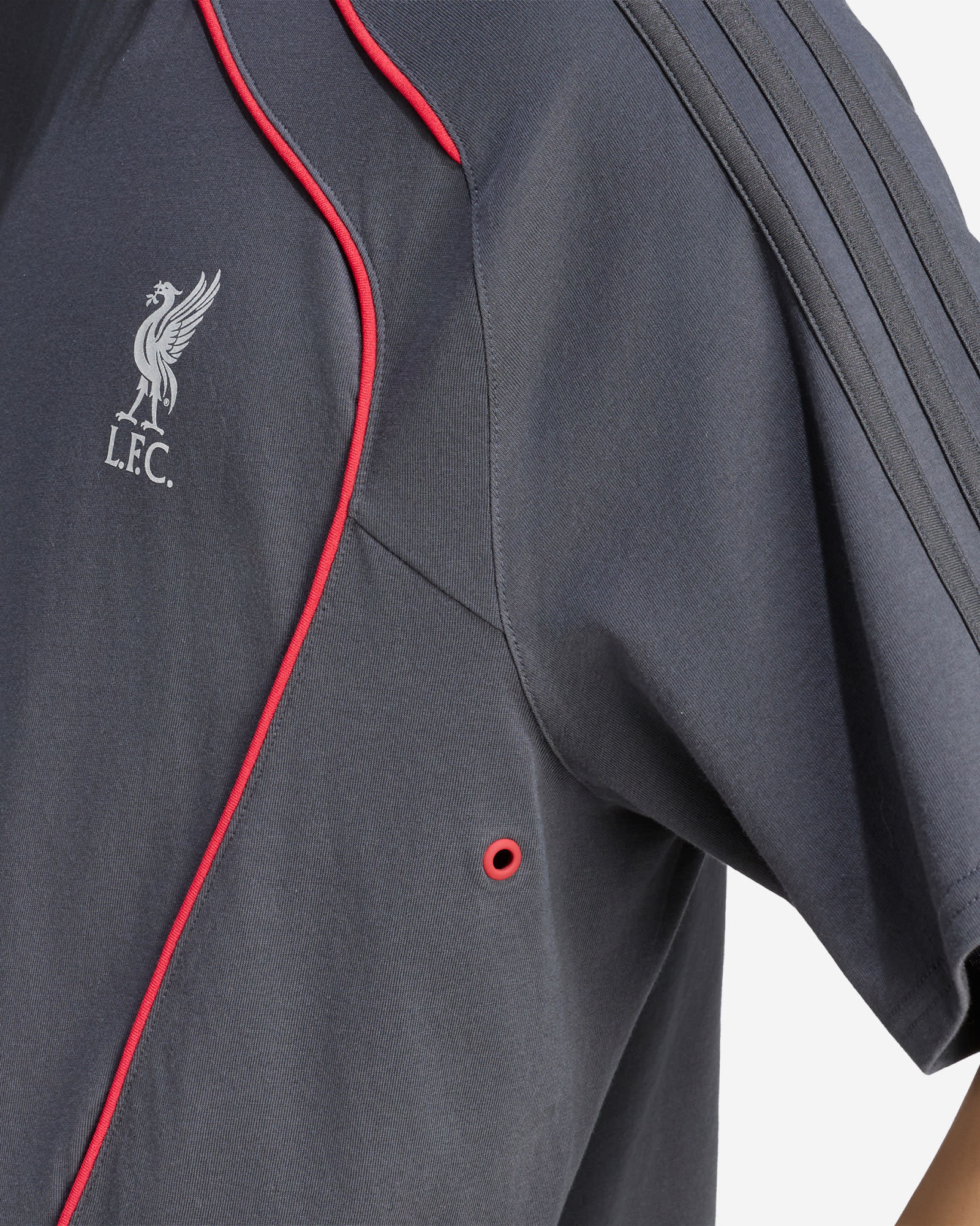 T-shirt à manches courtes LFC adidas Teamgeist 26 pour homme gris foncé - Image 4