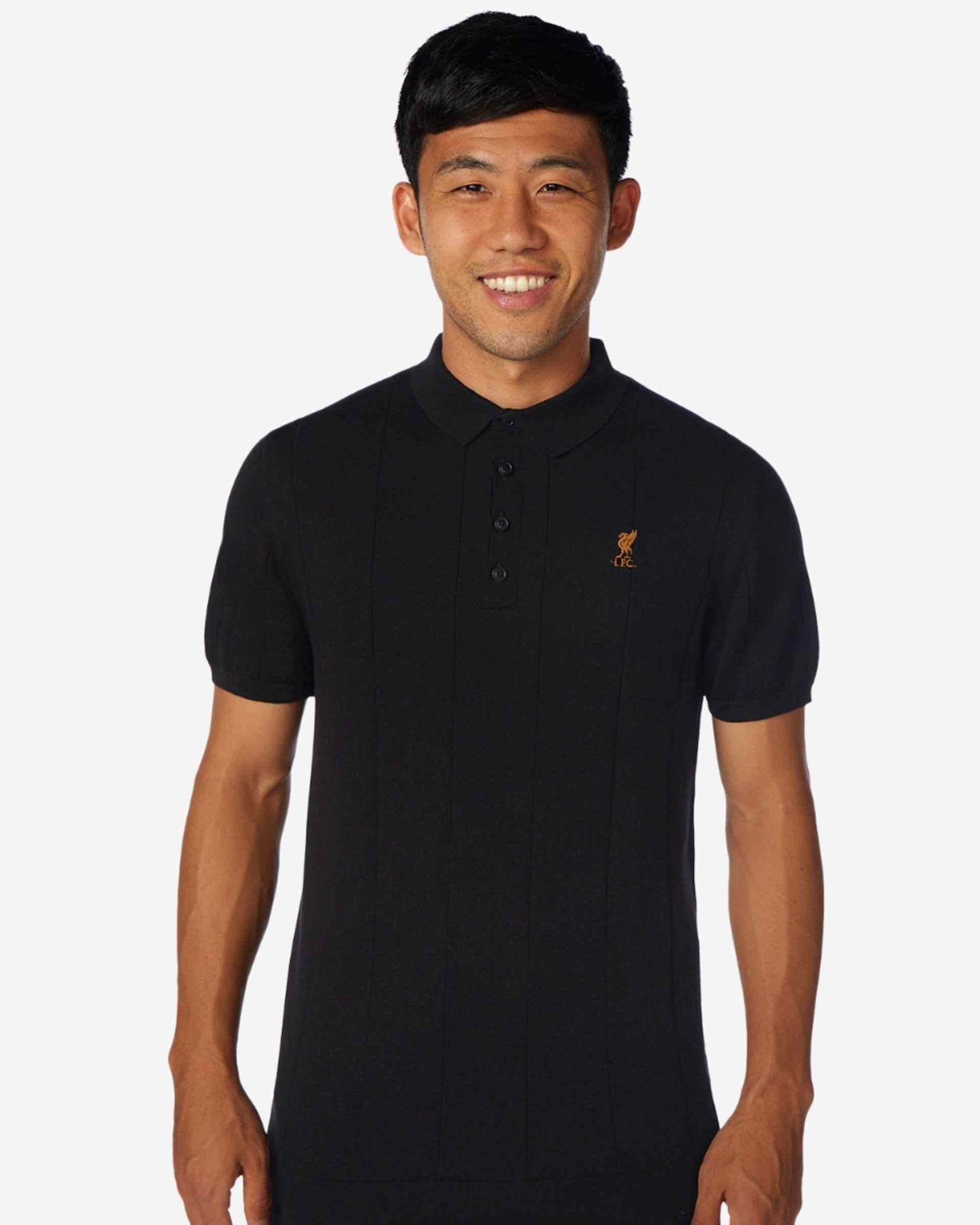 เสื้อโปโลแขนสั้นผู้ชาย LFC สีดำ - Image 3