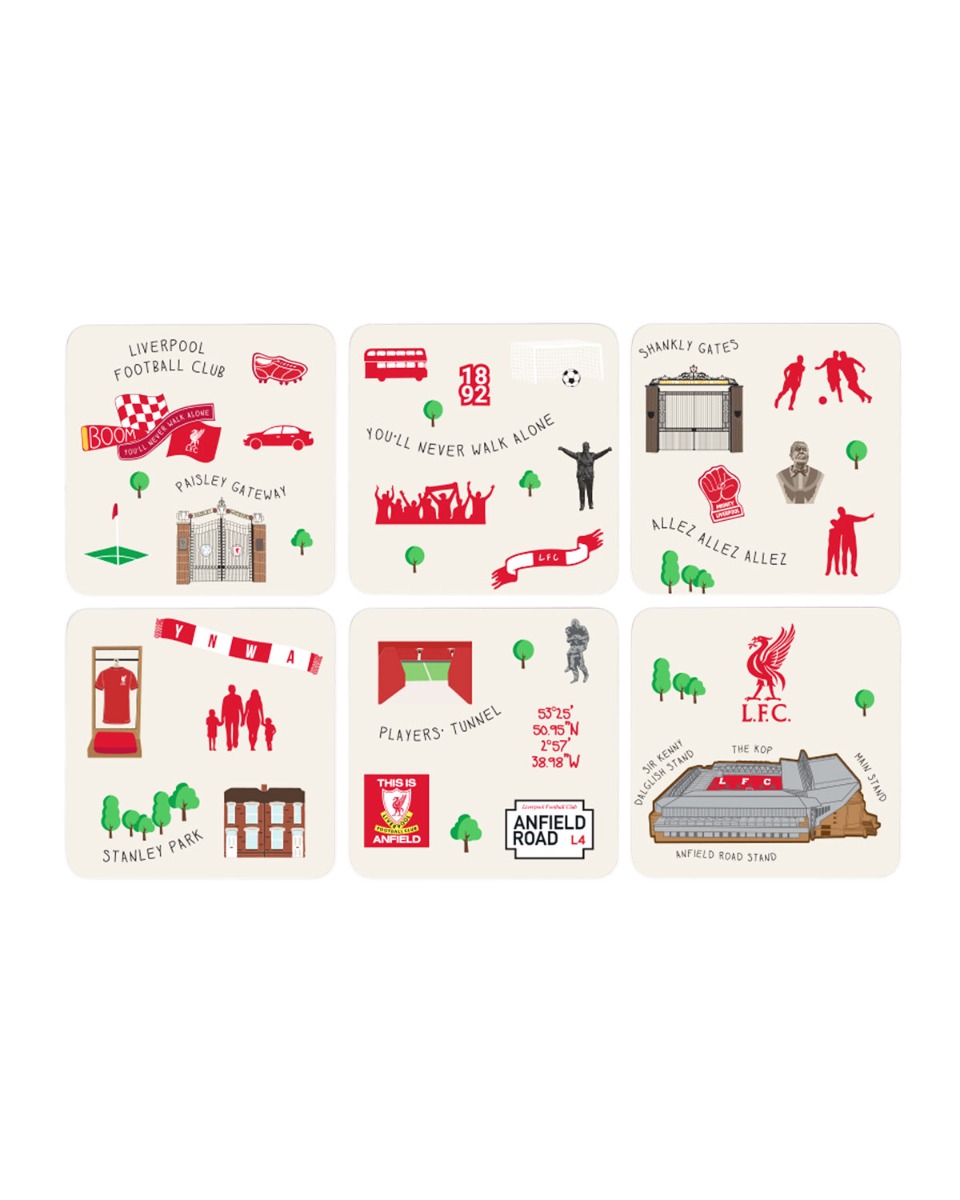 LFC Landmarks Untersetzer, 6er-Pckg - Image 1