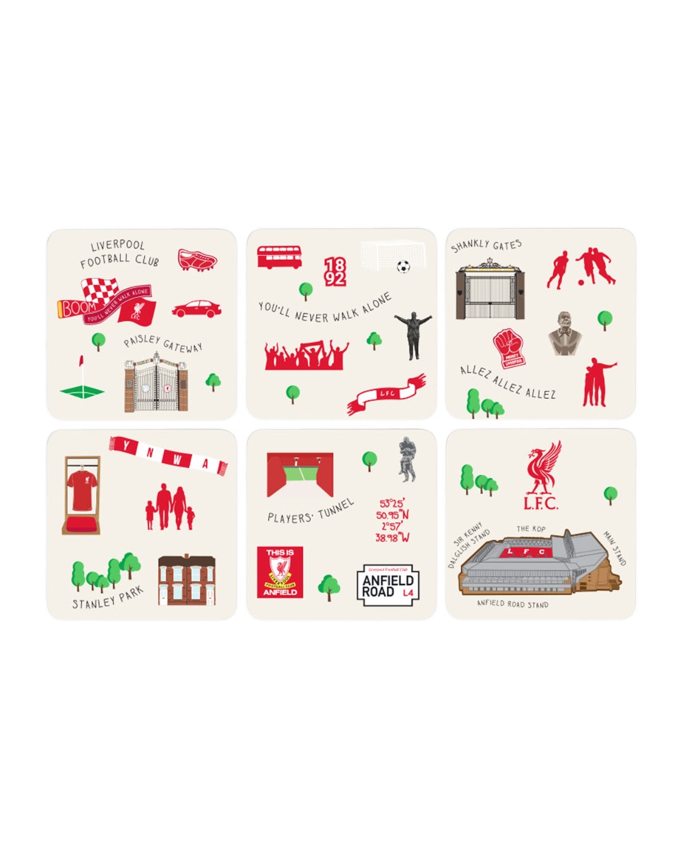 LFC Landmarks 6Pk Coasters - Image 1