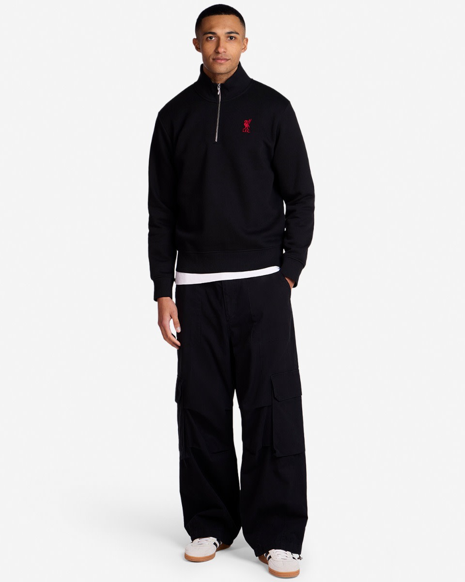 LFC Herre Quarter Zip Sweatshirt Sort - Image 4