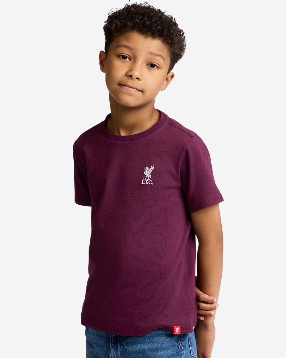 LFC Juniors Liverbird Emblem Tee Cherry - Image 4