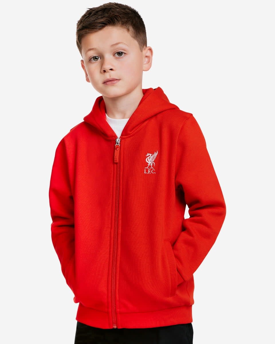 Sweat à capuche zippé LFC Juniors rouge - Image 1