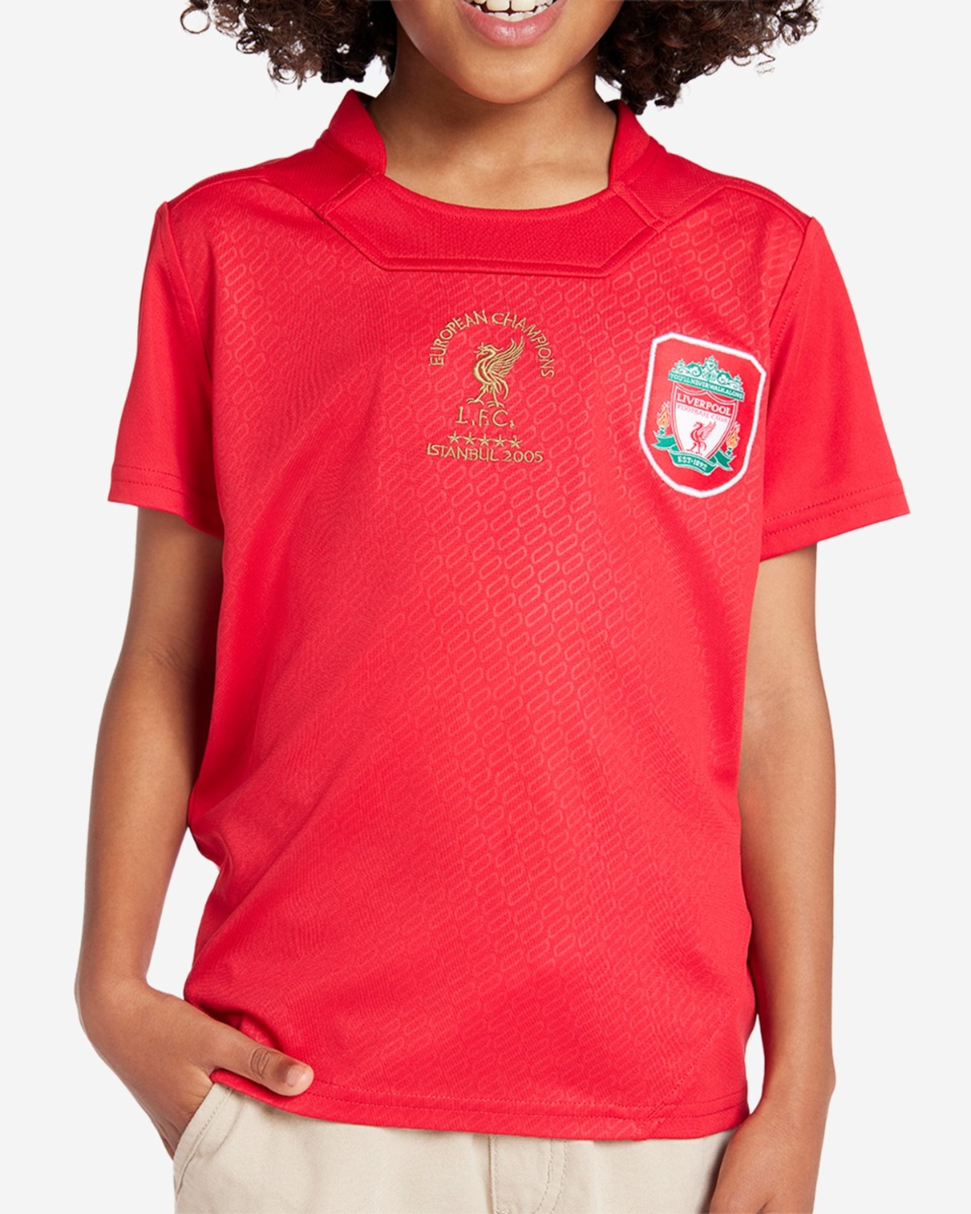 LFC Juniors Retro 2005 Istanbul Hjemmetrøje - Image 3