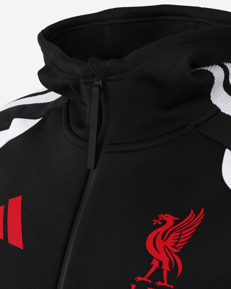 LFC adidas Mens 26/27 Tiro Pro Hoodie Black - Image 2