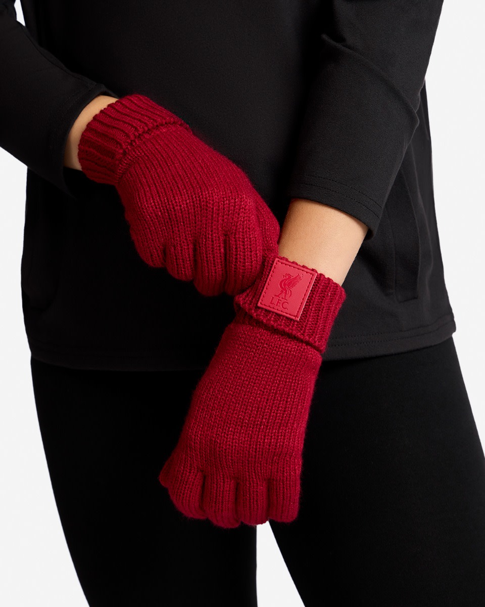 LFC Dame Ribbed Handsker Rød - Image 1