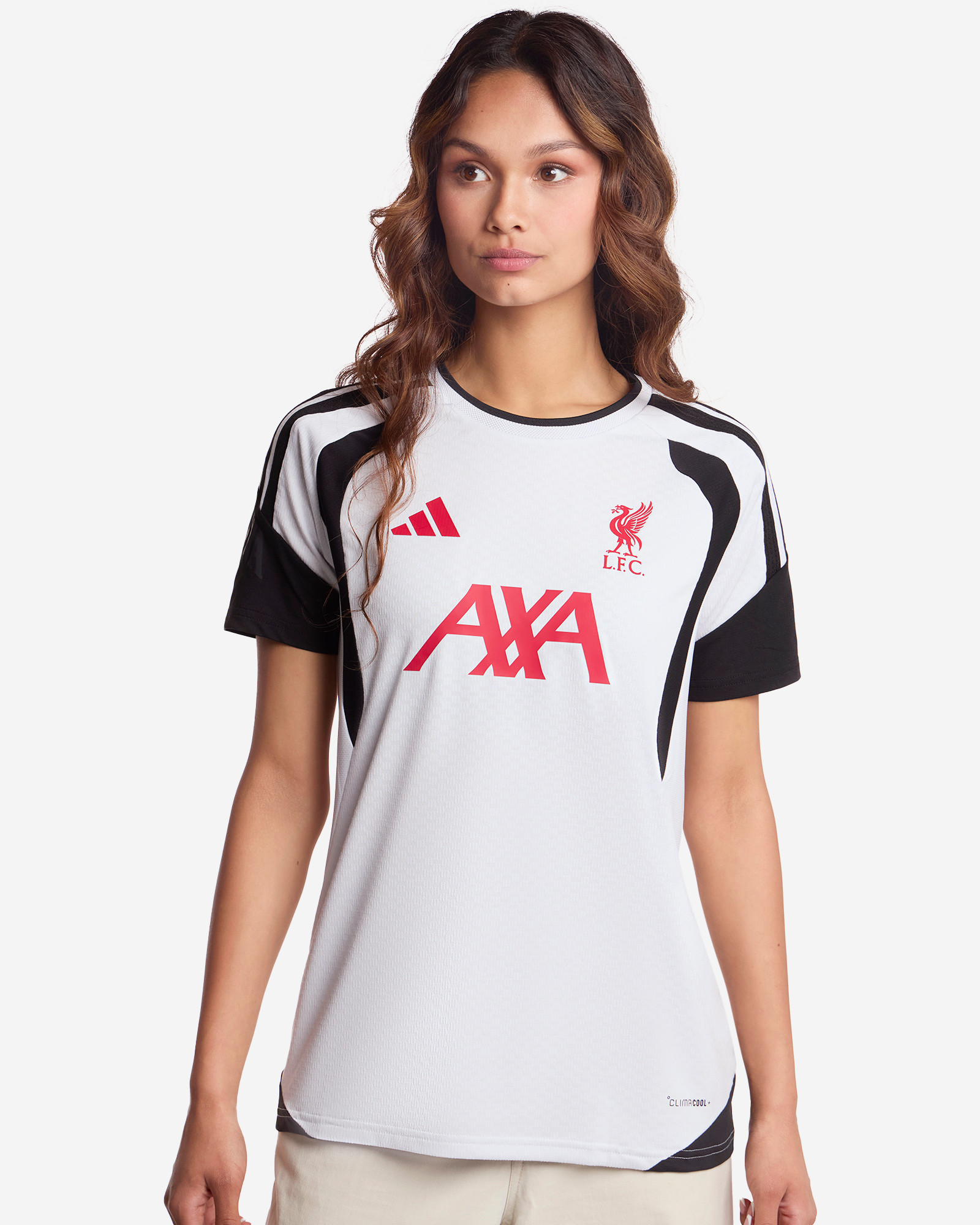 LFC adidas Womens 26/27 Tiro Training Jersey Dash Grey - Image 1