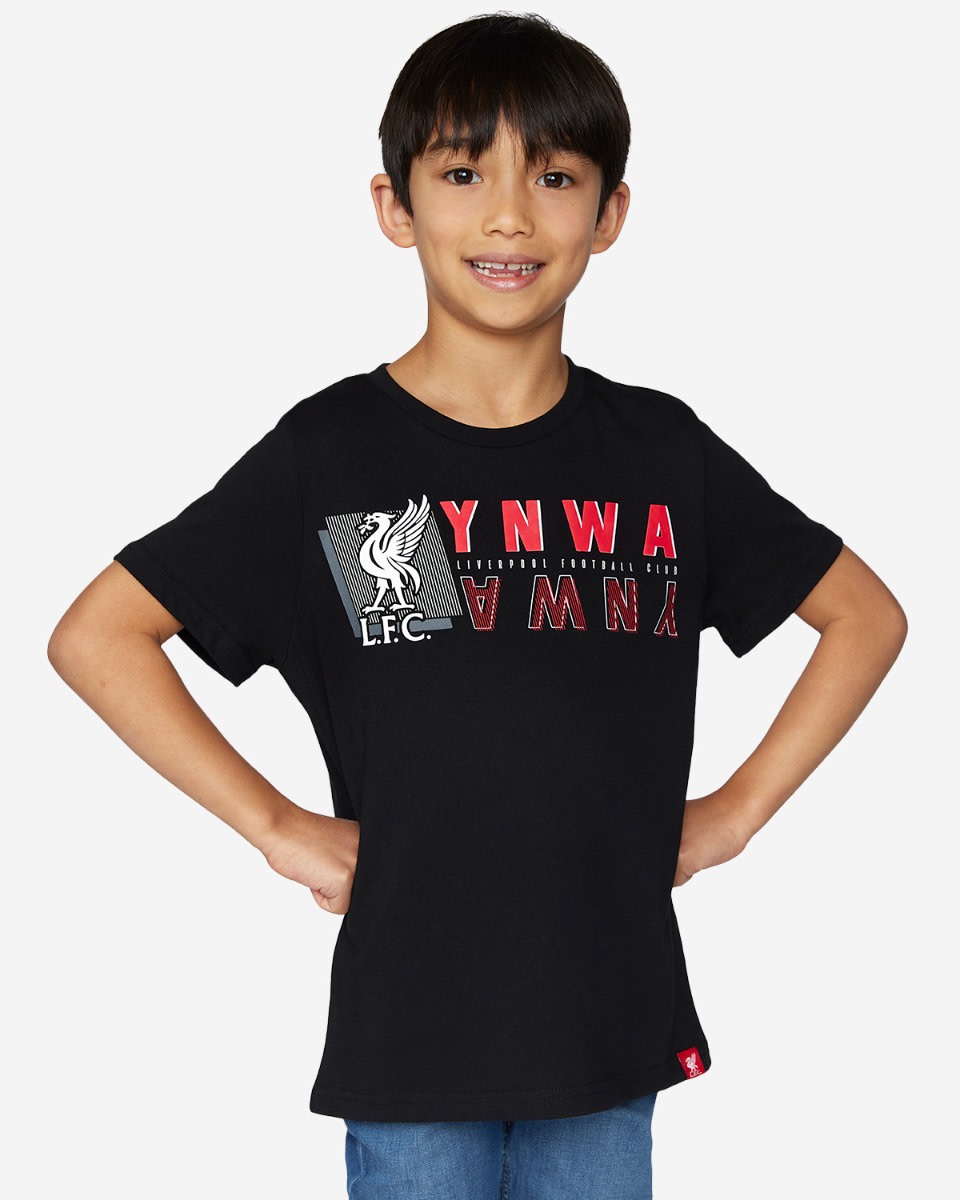 LFC Junior YNWA T-Shirt Schwarz - Image 1
