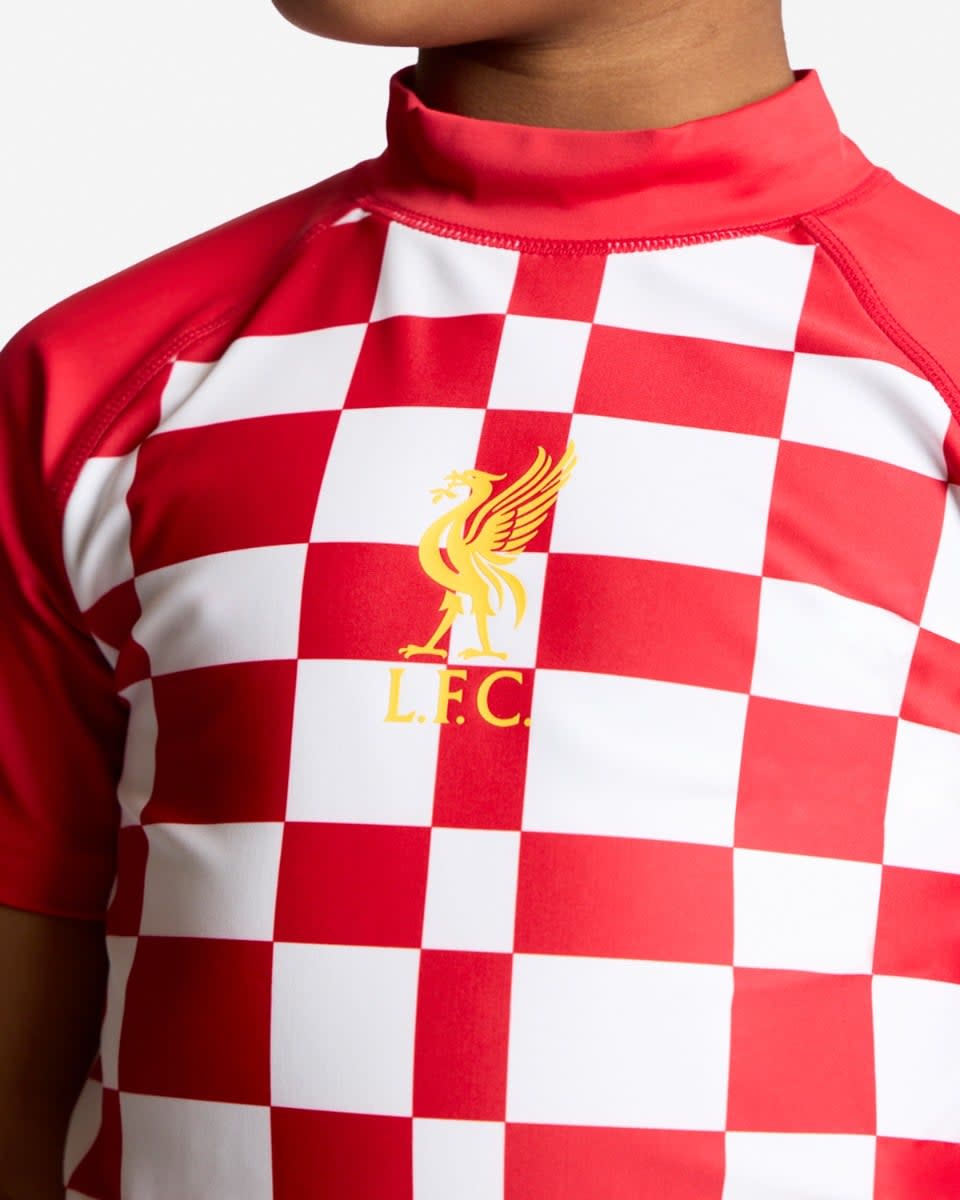 LFC Infants Check Rash Top Red - Image 2