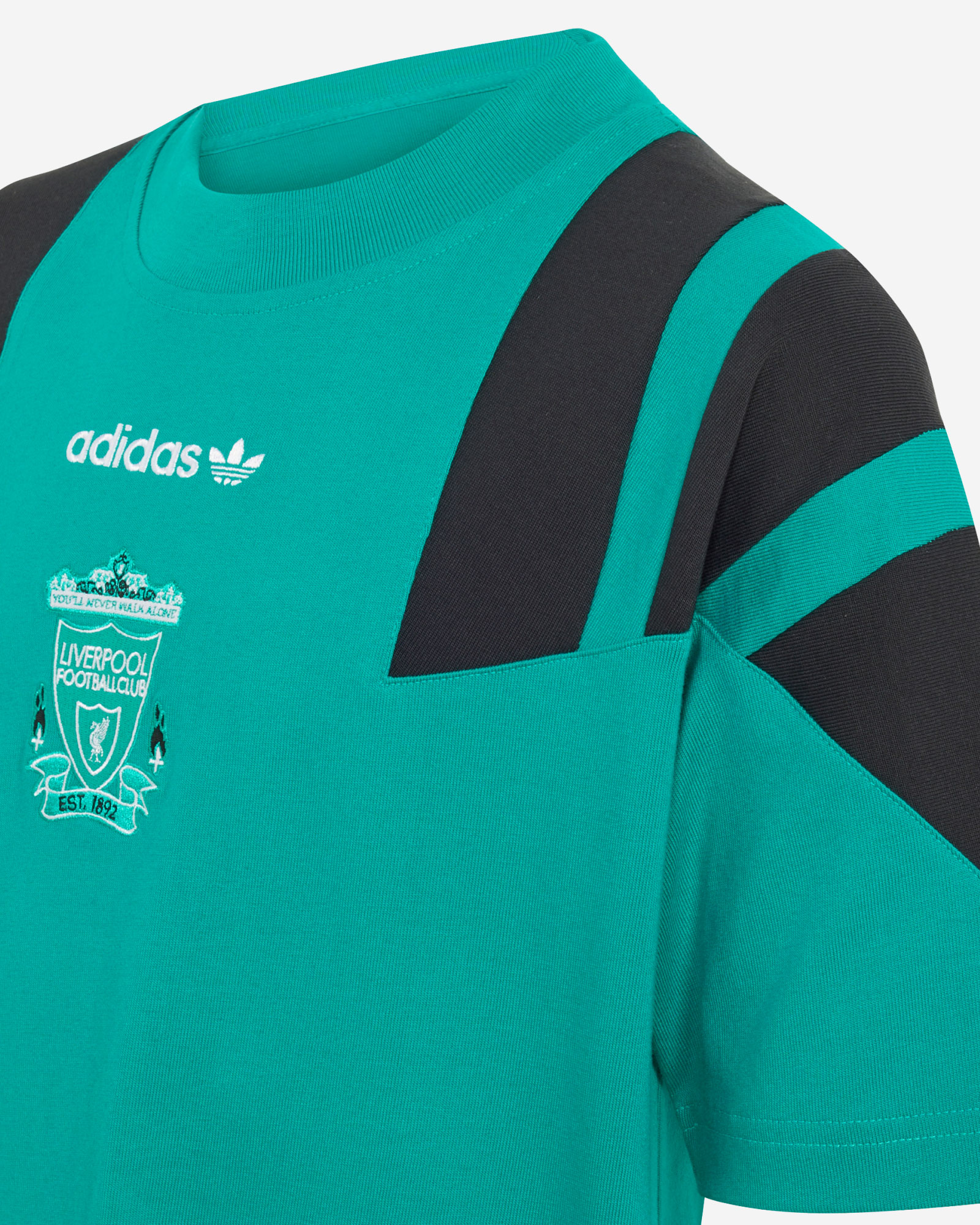 LFC adidas Youth EQT Tee Green - Image 3