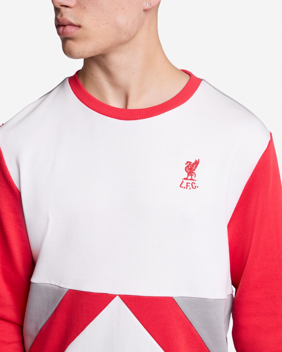 LFC Mens 86 Panel Crewneck Sweatshirt White - Image 2
